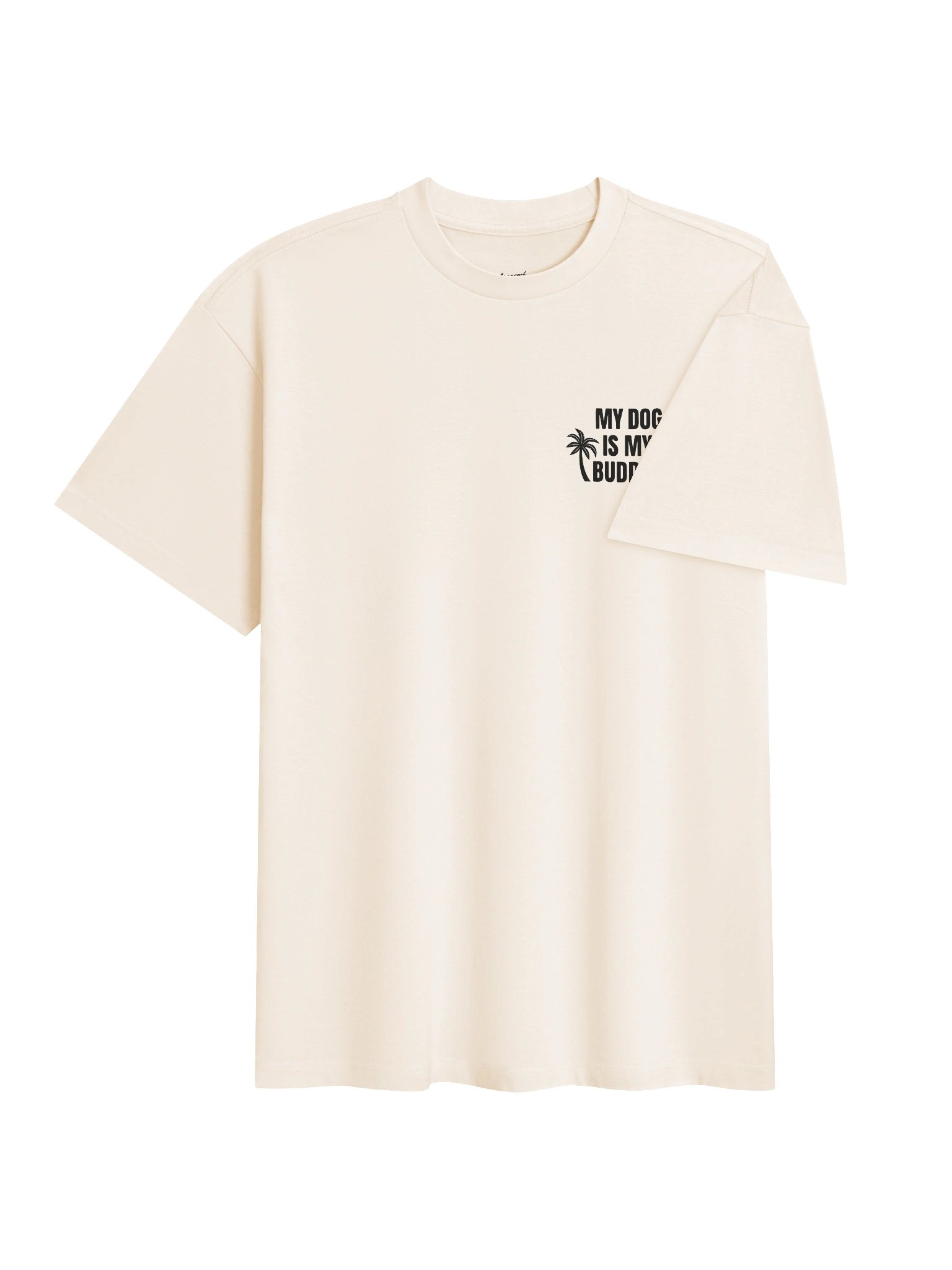 My Dog is My Buddha Box Tee Vintage White product image (4)