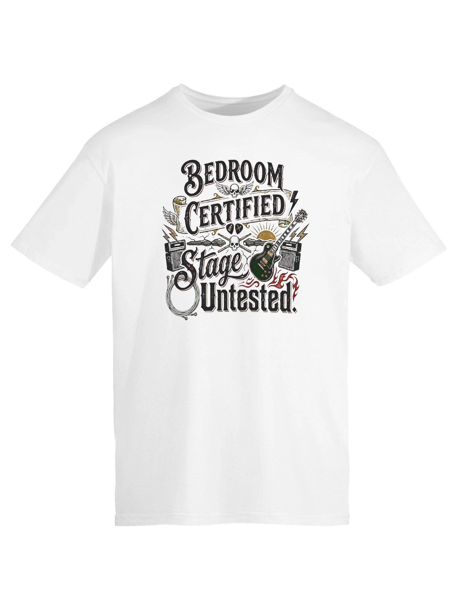 Bedroom Certified - Funny Guitar T-Shirt product image (6)