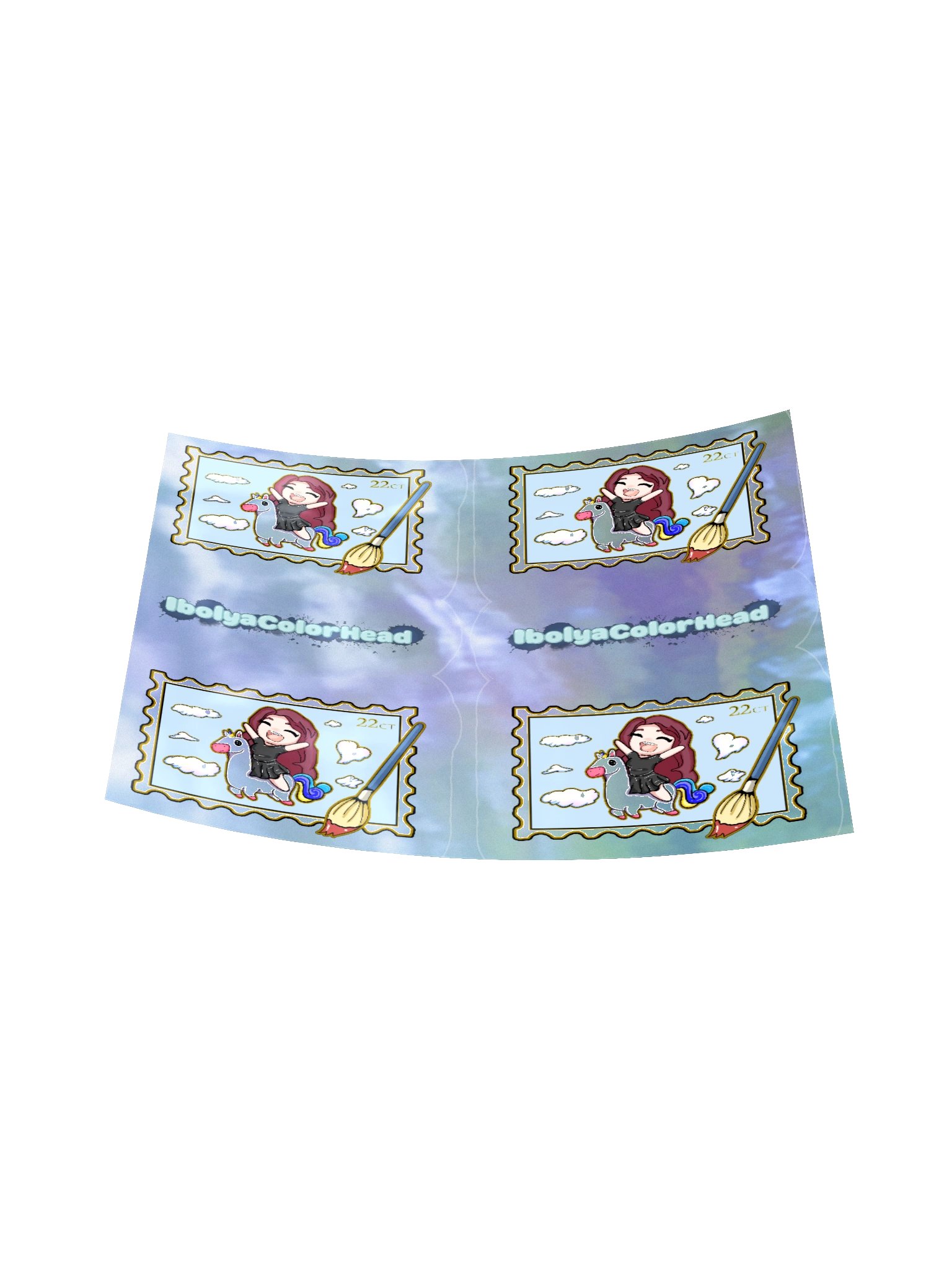 Stamp Holographic Sticker product image (6)