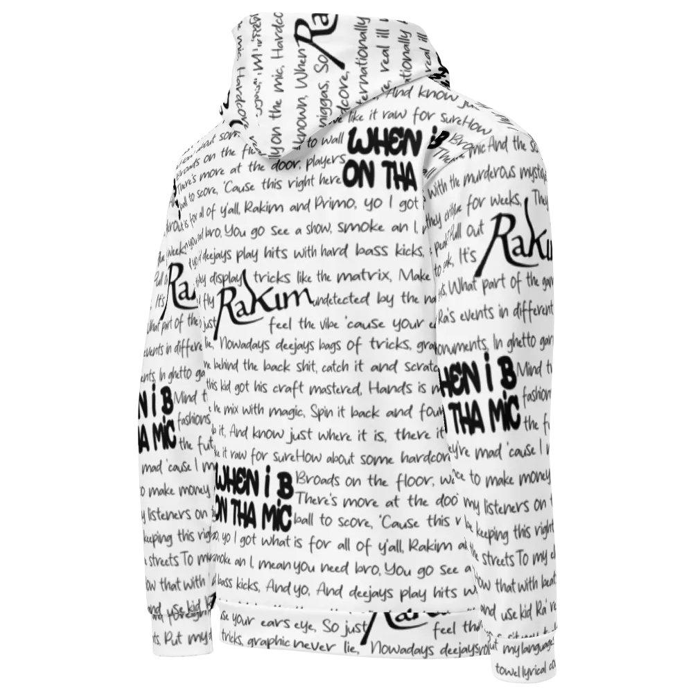 When I B On Tha Mic - Rakim - WHITE - Unisex Hoodie product image (4)
