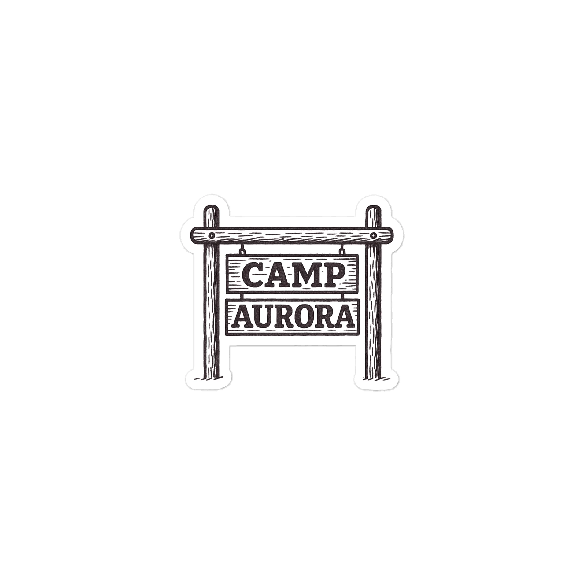 Camp Aurora Vinyl Window Decal product image (1)