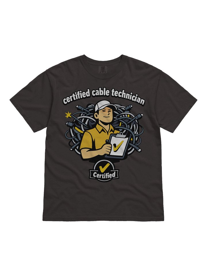 Certified Cable Technician T-Shirt product image (2)