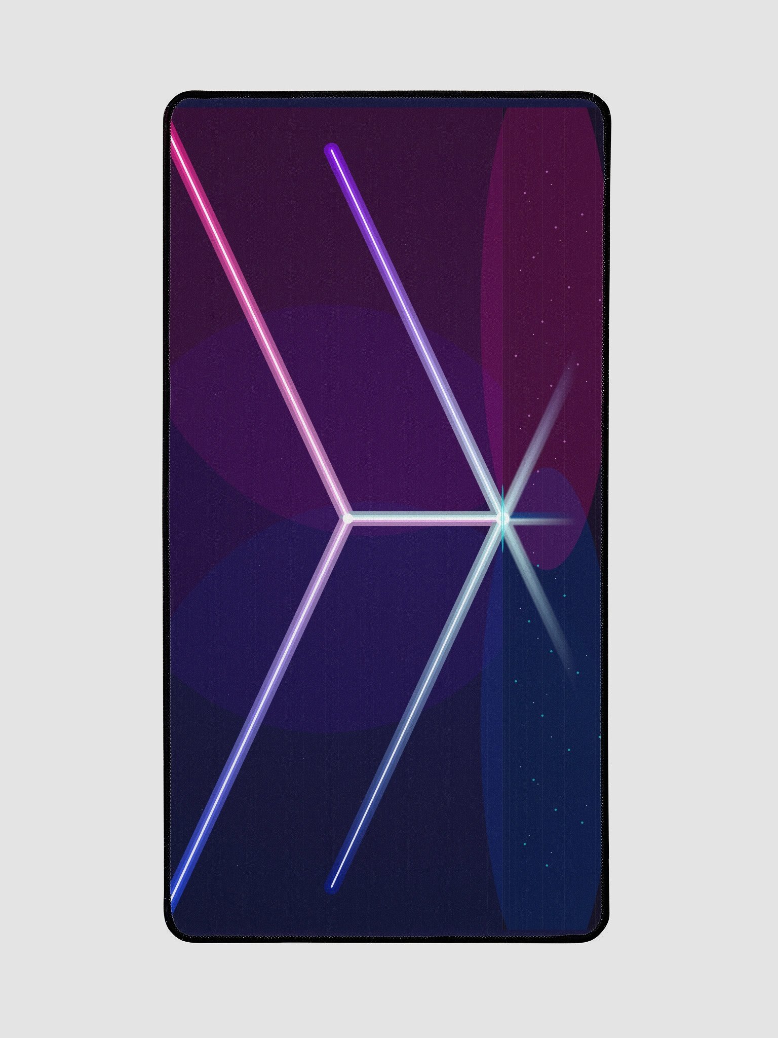 XL Neon Geometric Gaming Desk Mat - 31.5" x 15.5" product image (2)