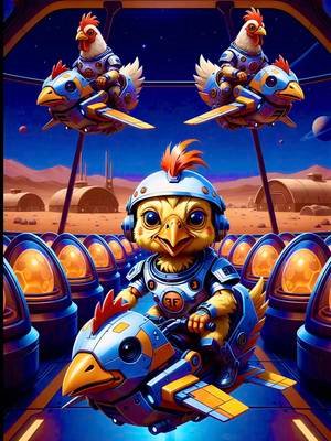 Charlie the Gnarly Cyborg Chicken: Music Video 3 #chicken #cartoon #animation #musicvideo #scifi 