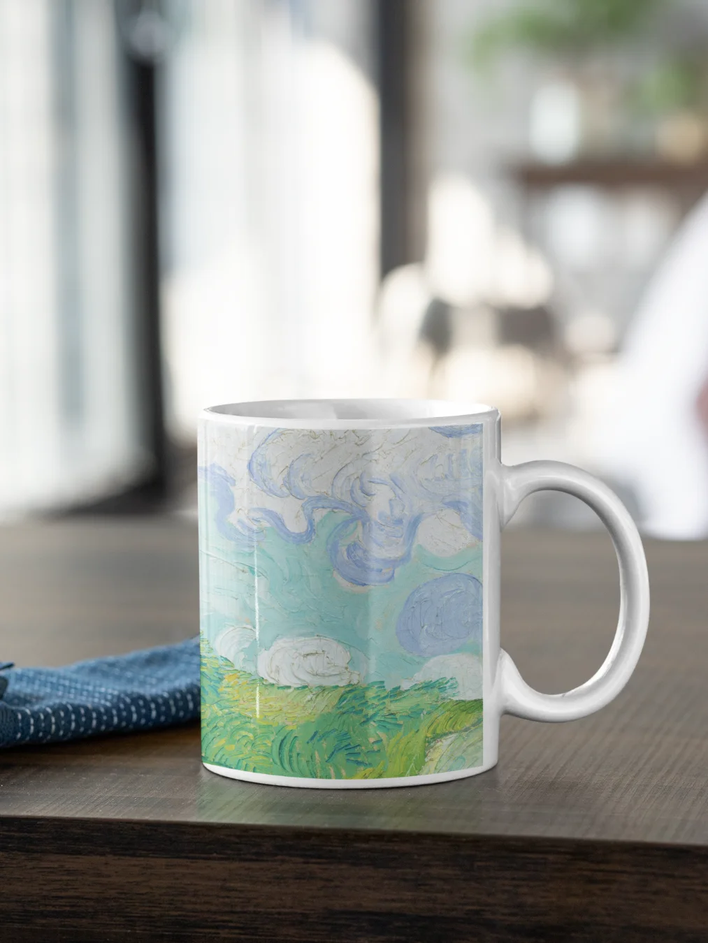 Green Wheat Fields, Auvers (Vincent van Gogh) Mug product image (1)