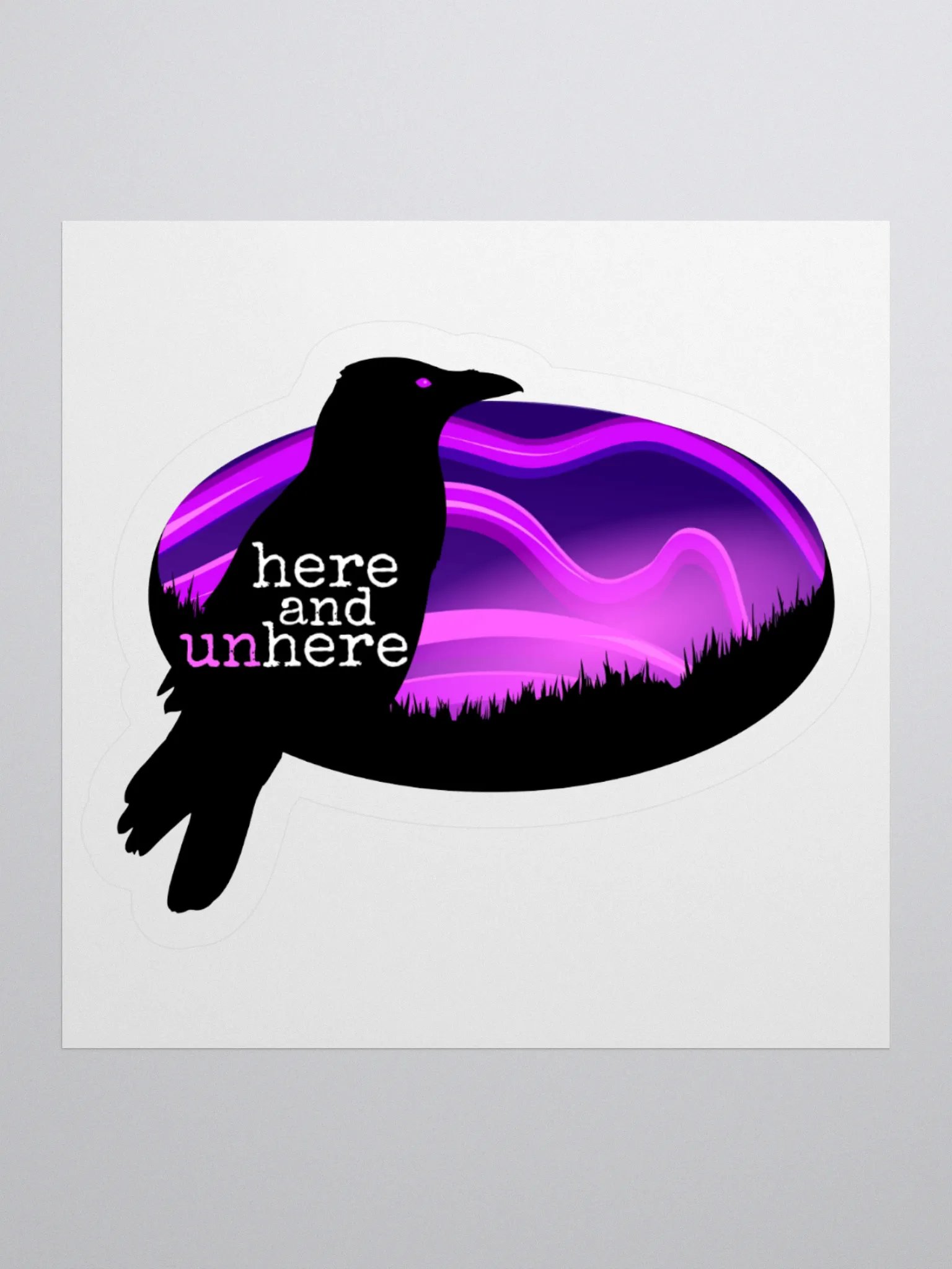 Here and Unhere Sticker product image (1)