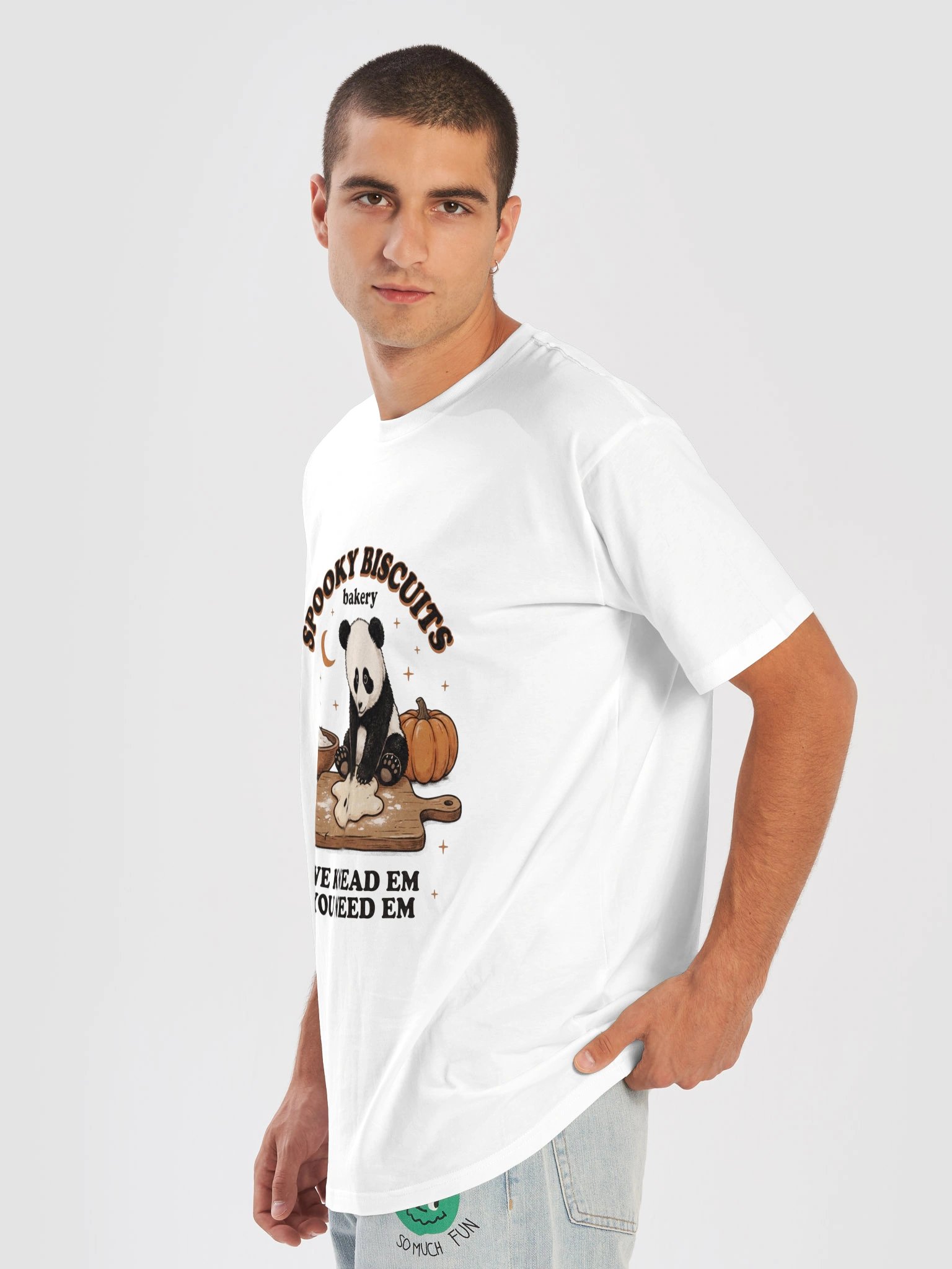 Halloween Spooky Biscuits Panda T-Shirt product image (15)