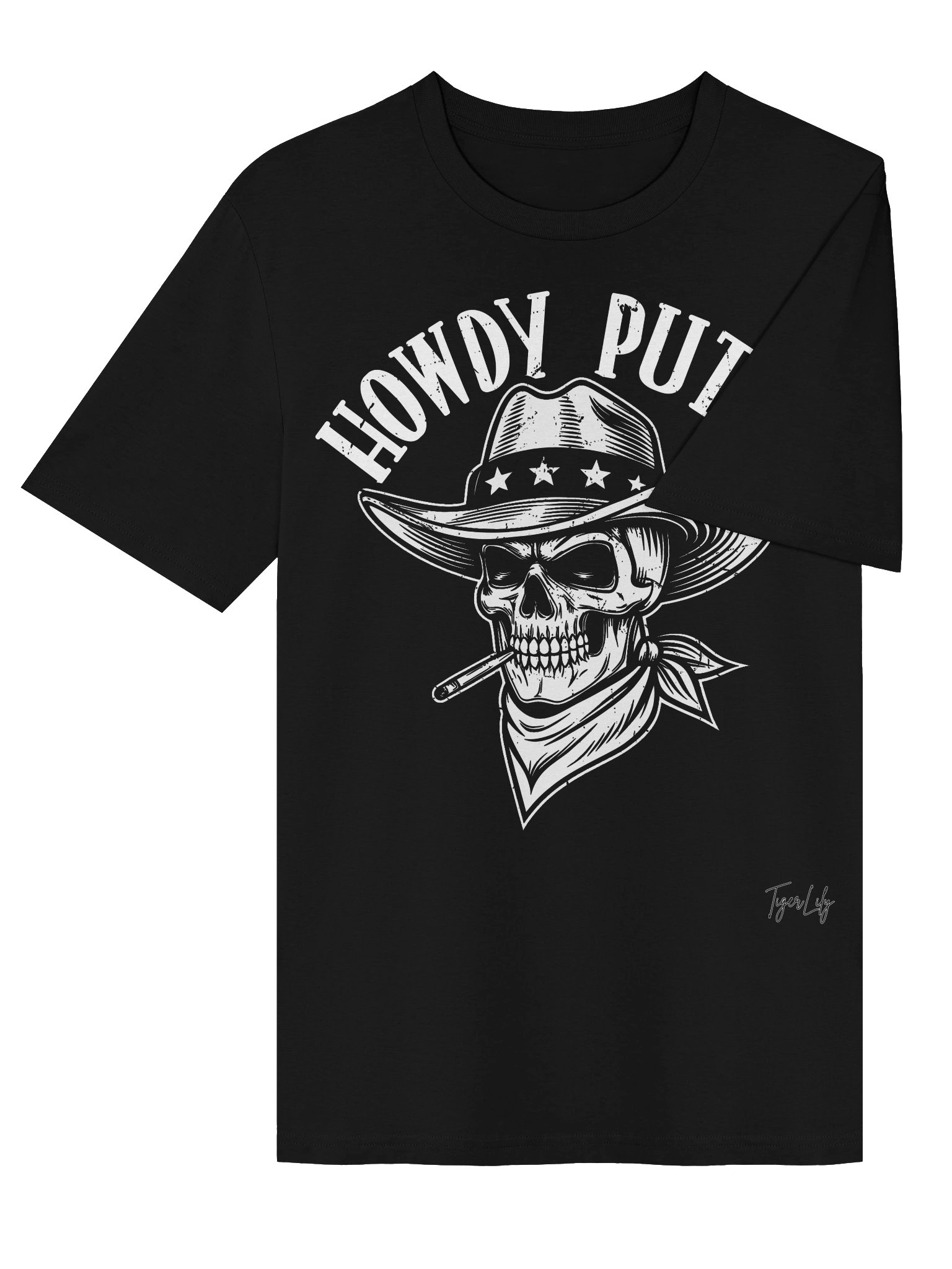 Howdy Puto Skull Cowboy Tee product image (5)