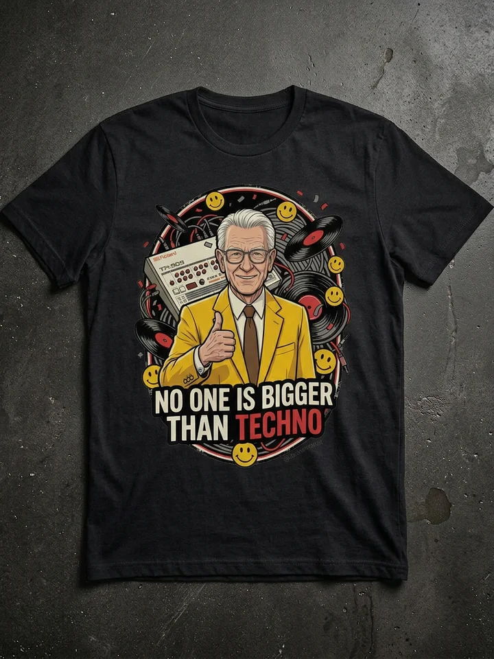 No One Is Bigger Than Techno Double Sided product image (1)