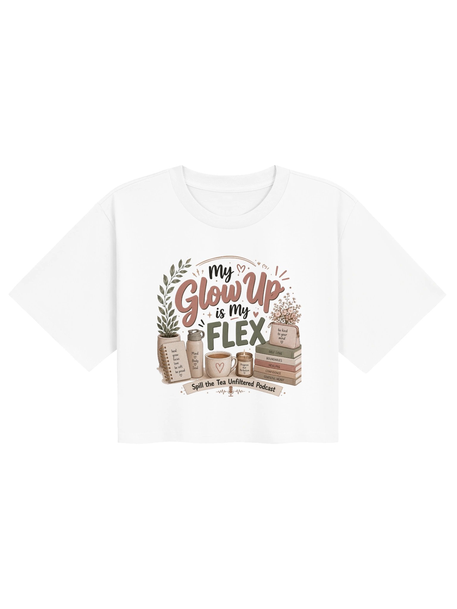 My Glow Up Is My FLEX Crop Tee product image (5)