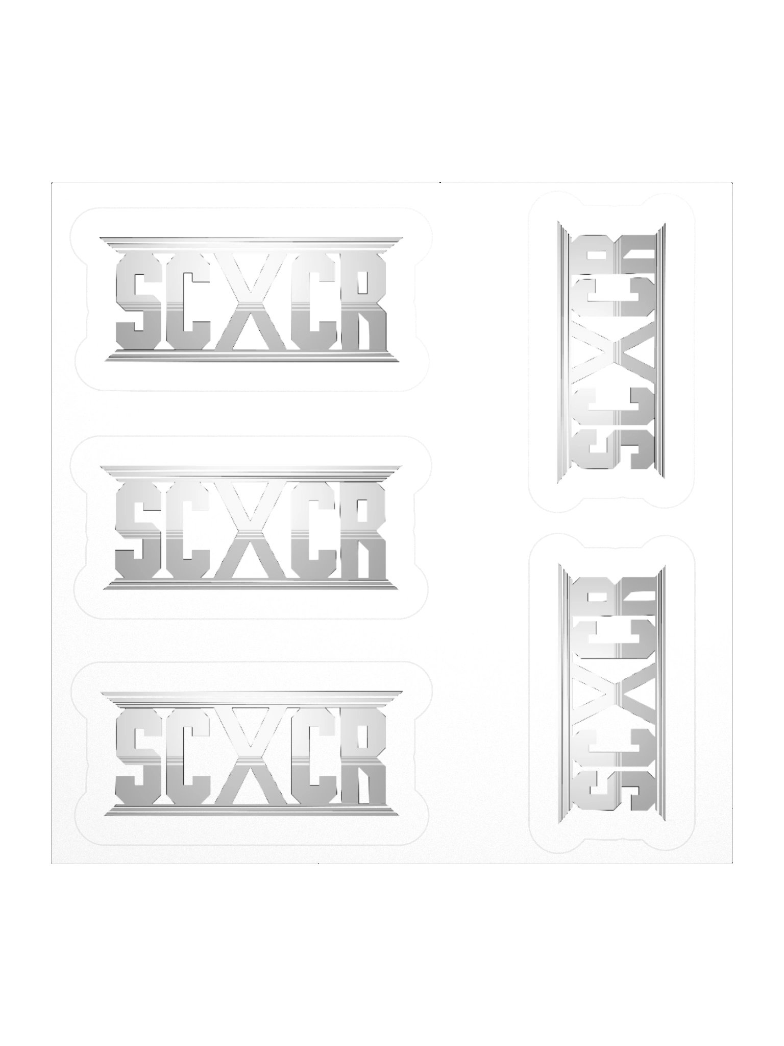 SCBars (Gray) Mini-5 Stickers product image (1)