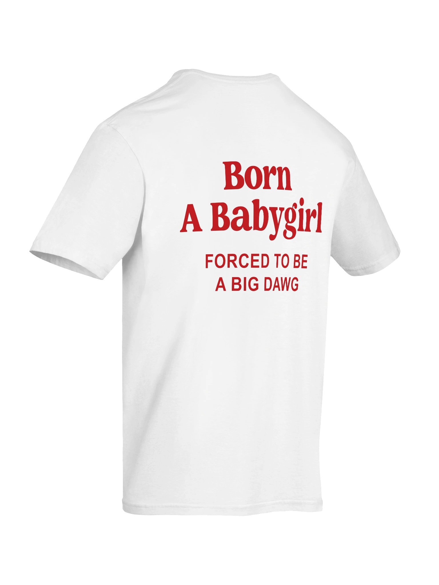 Born a Babygirl Forced to be a Big Dawg Funny Meme T-Shirt product image (5)