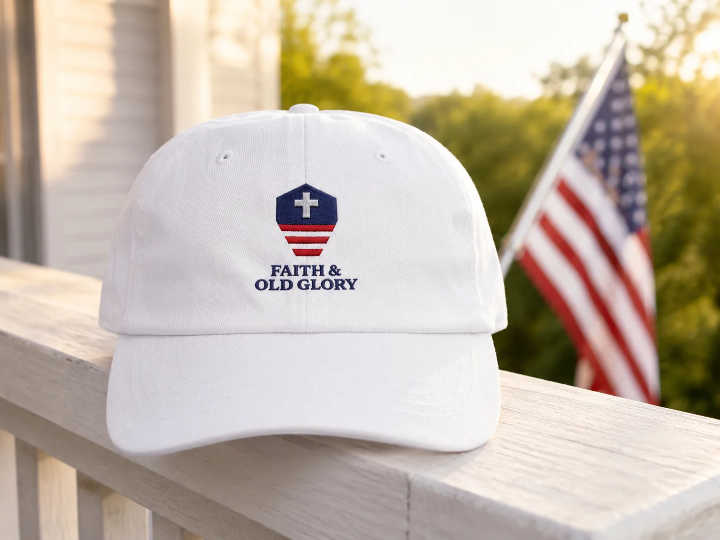 Faith & Old Glory Dad Hat product image (3)