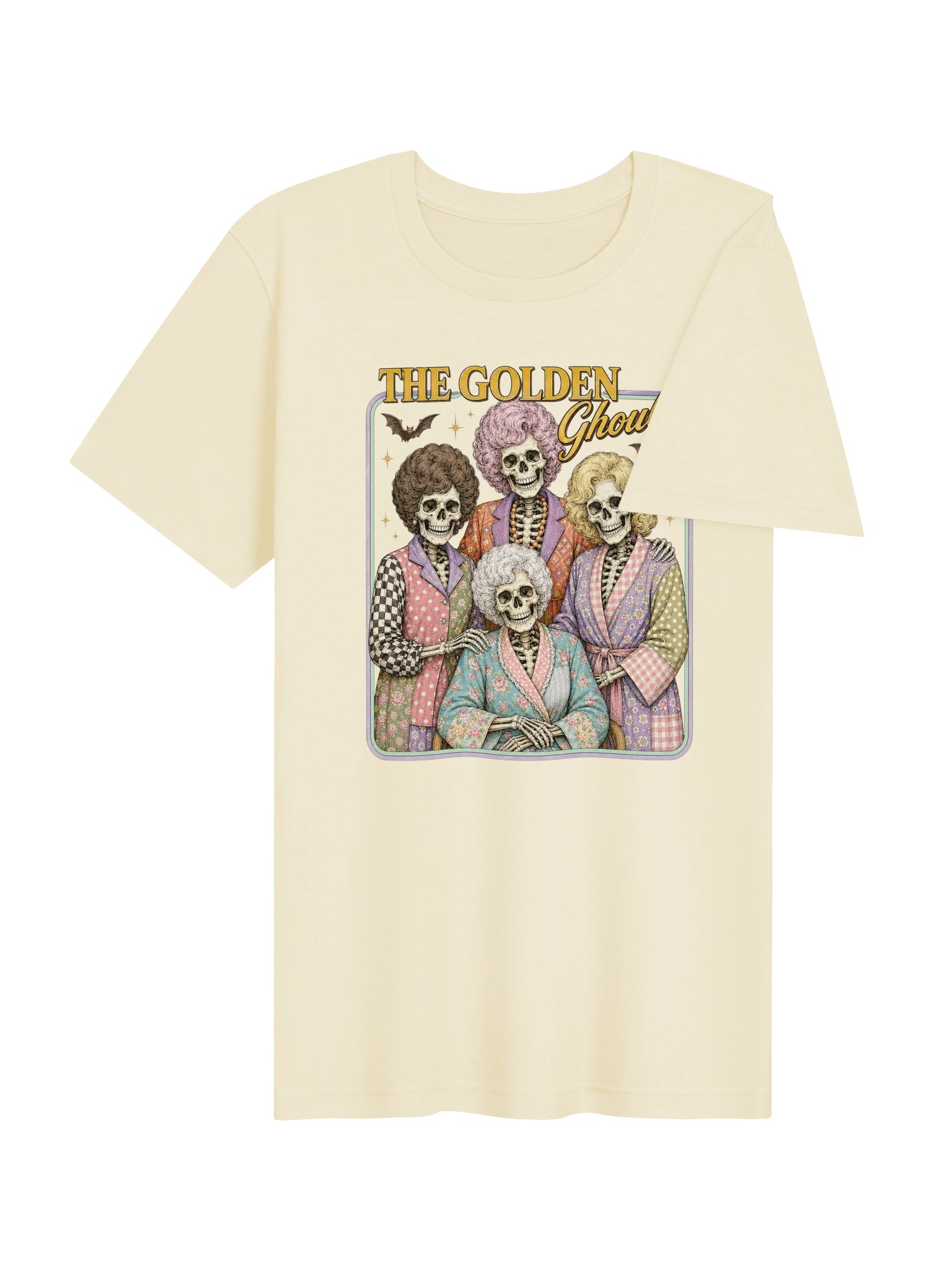 The Golden Ghouls T-Shirt | Funny Halloween Best Friends Tee TTS - Natural product image (4)