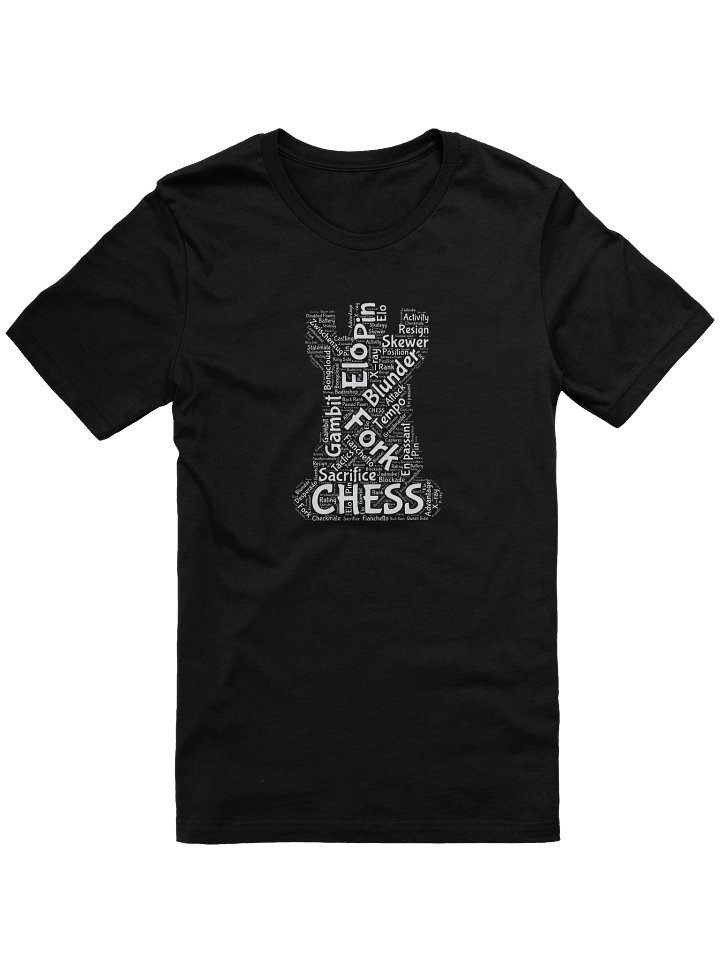Rook Word Cloud Chess T-shirt product image (1)