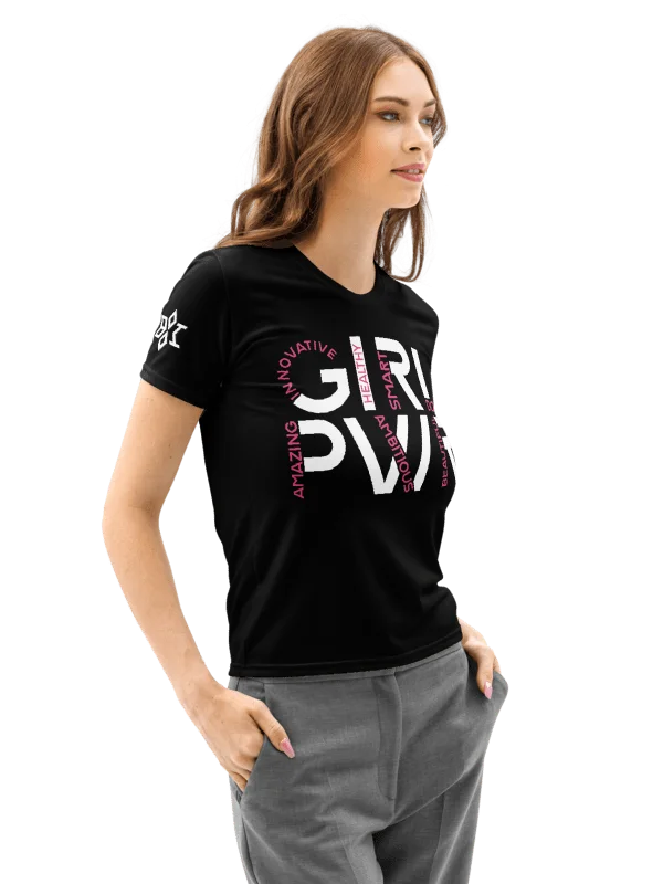 GIRL PWR Word Art Tee Black product image (2)