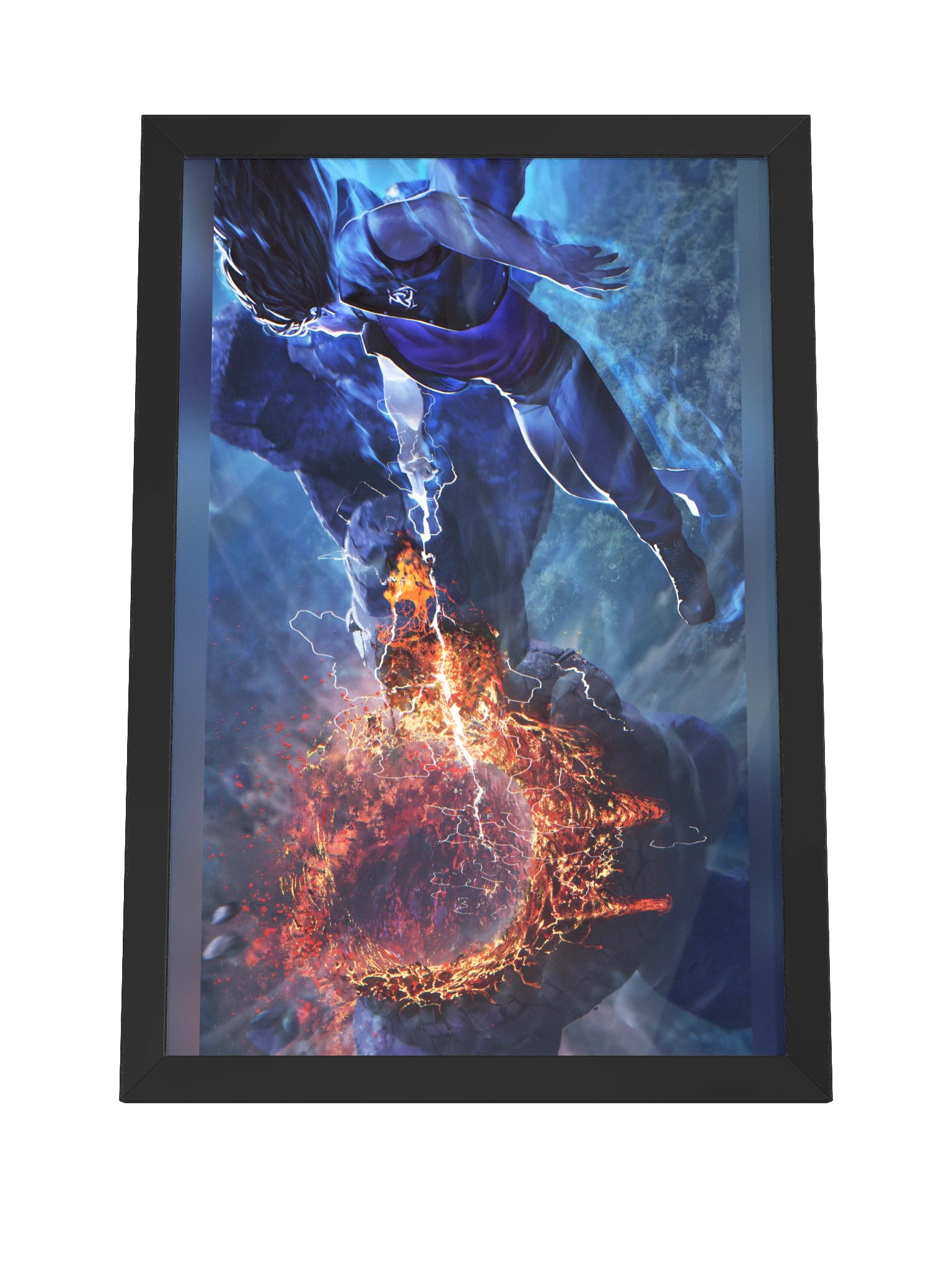 Crushing Stone - Landscape - Framed High-Quality Matte Poster product image (4)