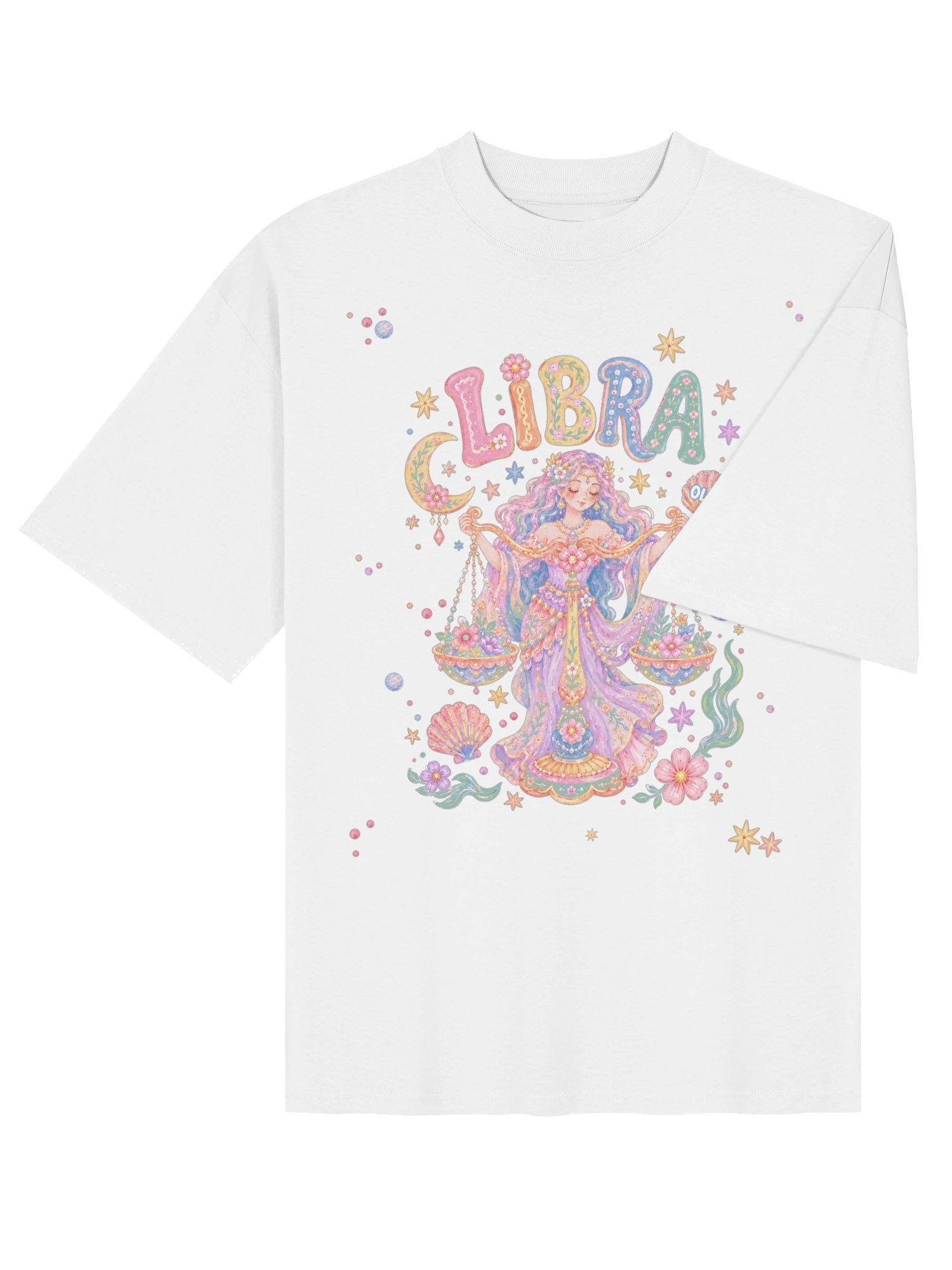 Libra Astro Pop Oversized Tee product image (13)