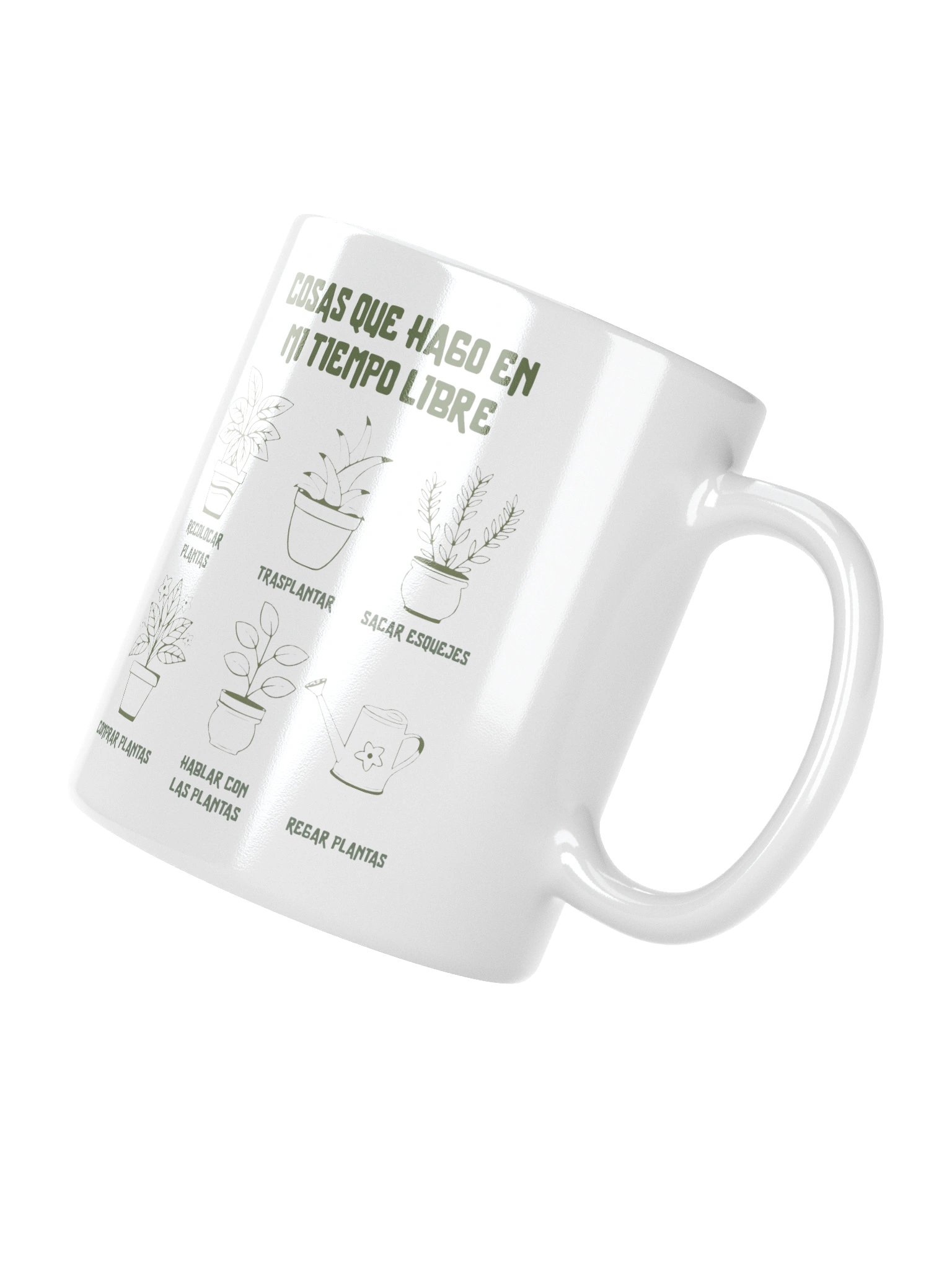 Taza Cosas que Hago en Mi Tiempo Libre | Taza Divertida de Plantas | Regalo Original para Amantes de la Jardinería product image (4)