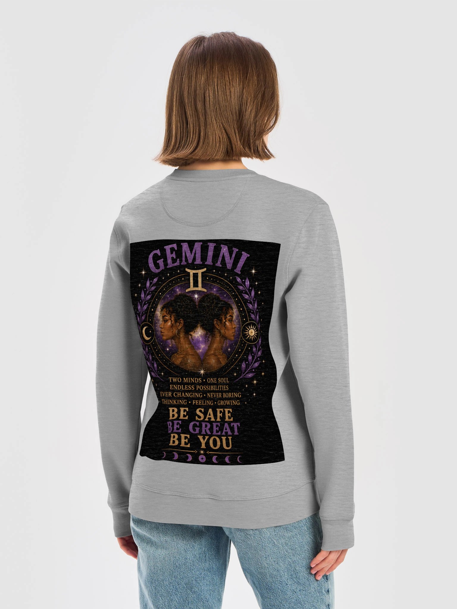 Gemini For the curious minds. Intelligent. Social. Adaptable. Gemini embraces change and inspires every conversation. ✨ Be Safe. Be Great. Be You. product image (16)