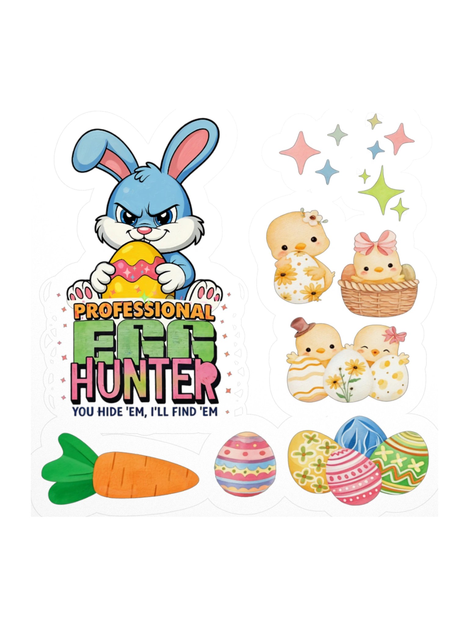 Easter Egg Hunter Sticker Sheet product image (1)
