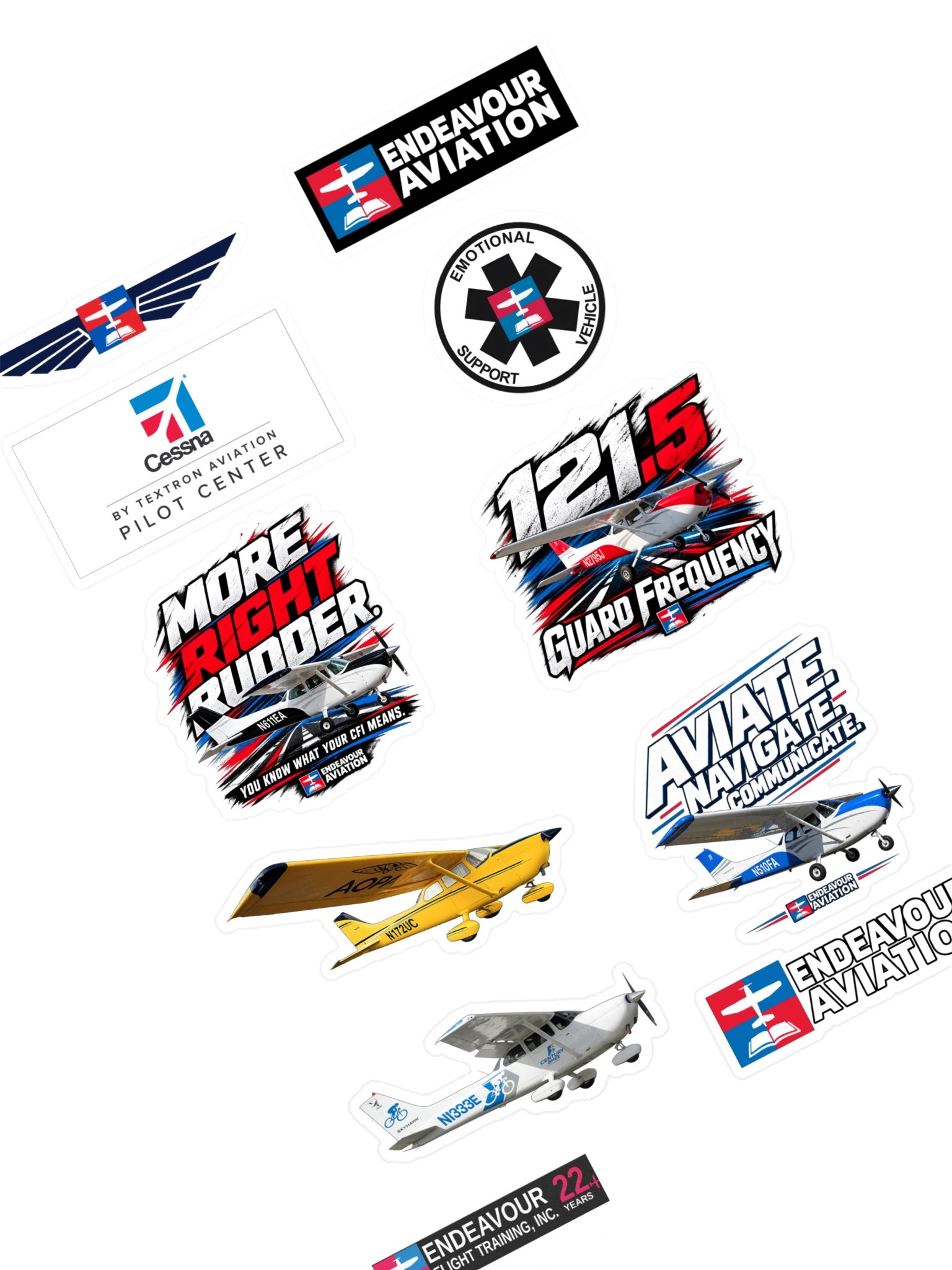 Endeavour Aviation | Pilot & Aircraft Sticker Sheet product image (1)