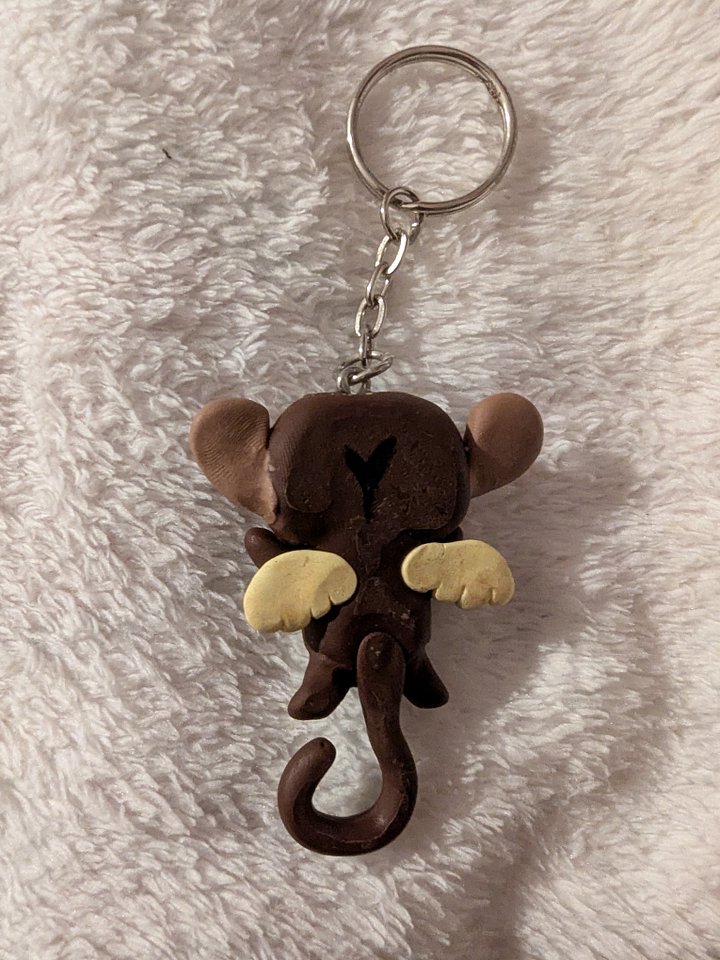 Flying Monkey Handmade Polymer Clay Keychain [Brick Road Coffee Halloween 2025 Event Exclusive] product image (2)