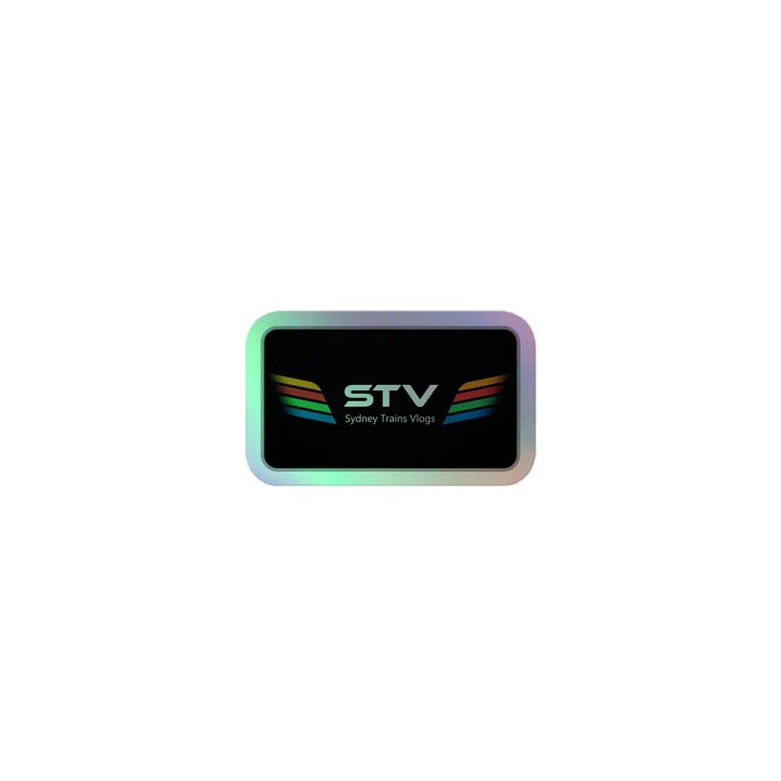 STV Grey Holographic Sticker Sheet product image (1)