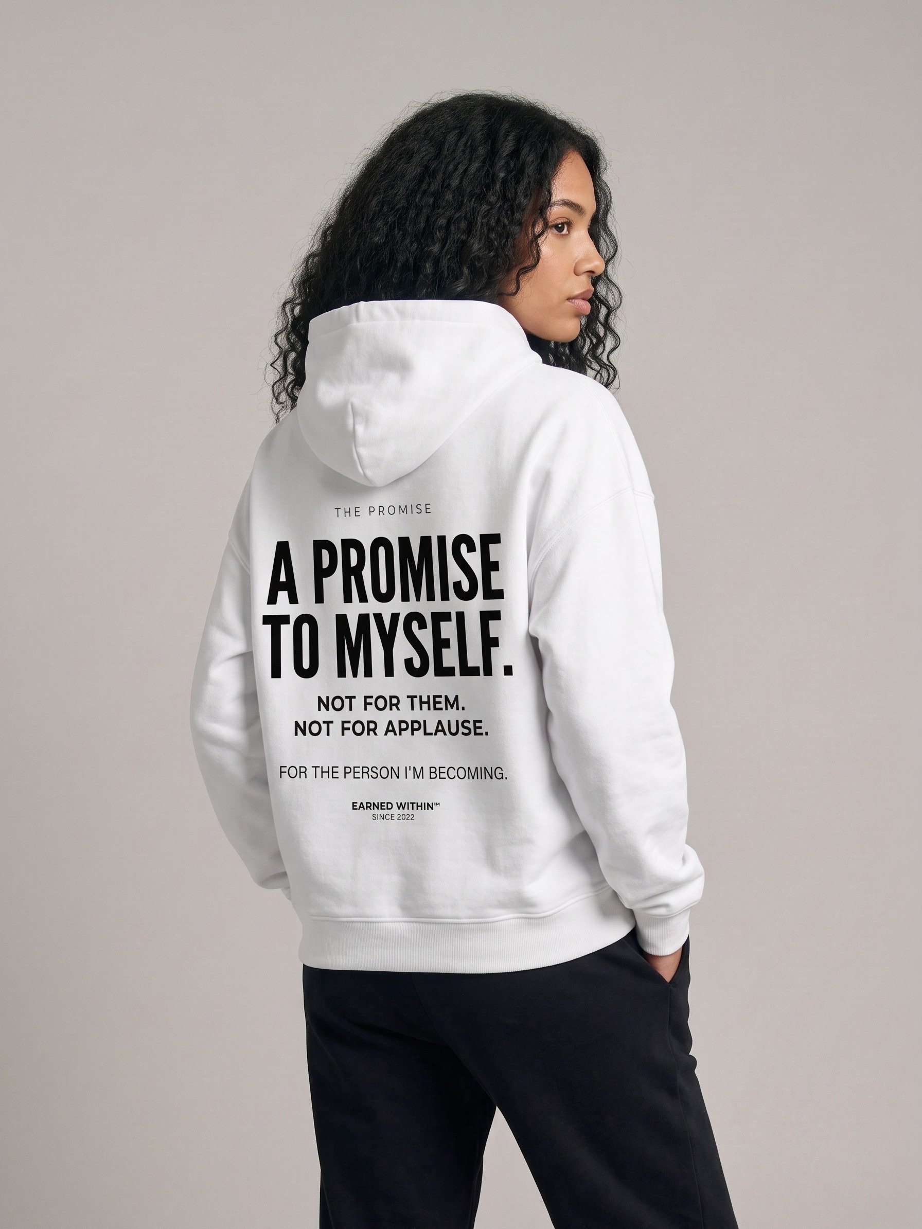 A PROMISE TO MYSELF HOODIE — LIGHT product image (2)