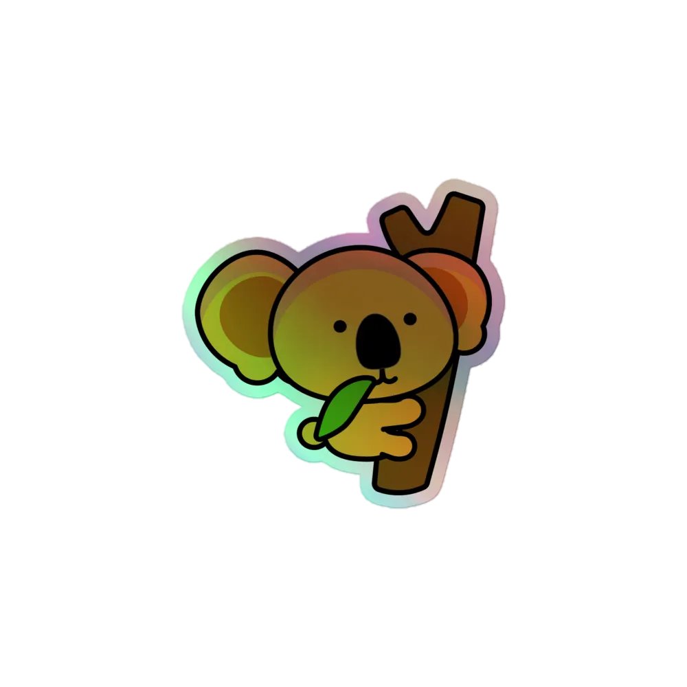 Koala Hug Holographic Sticker Sheet product image (1)