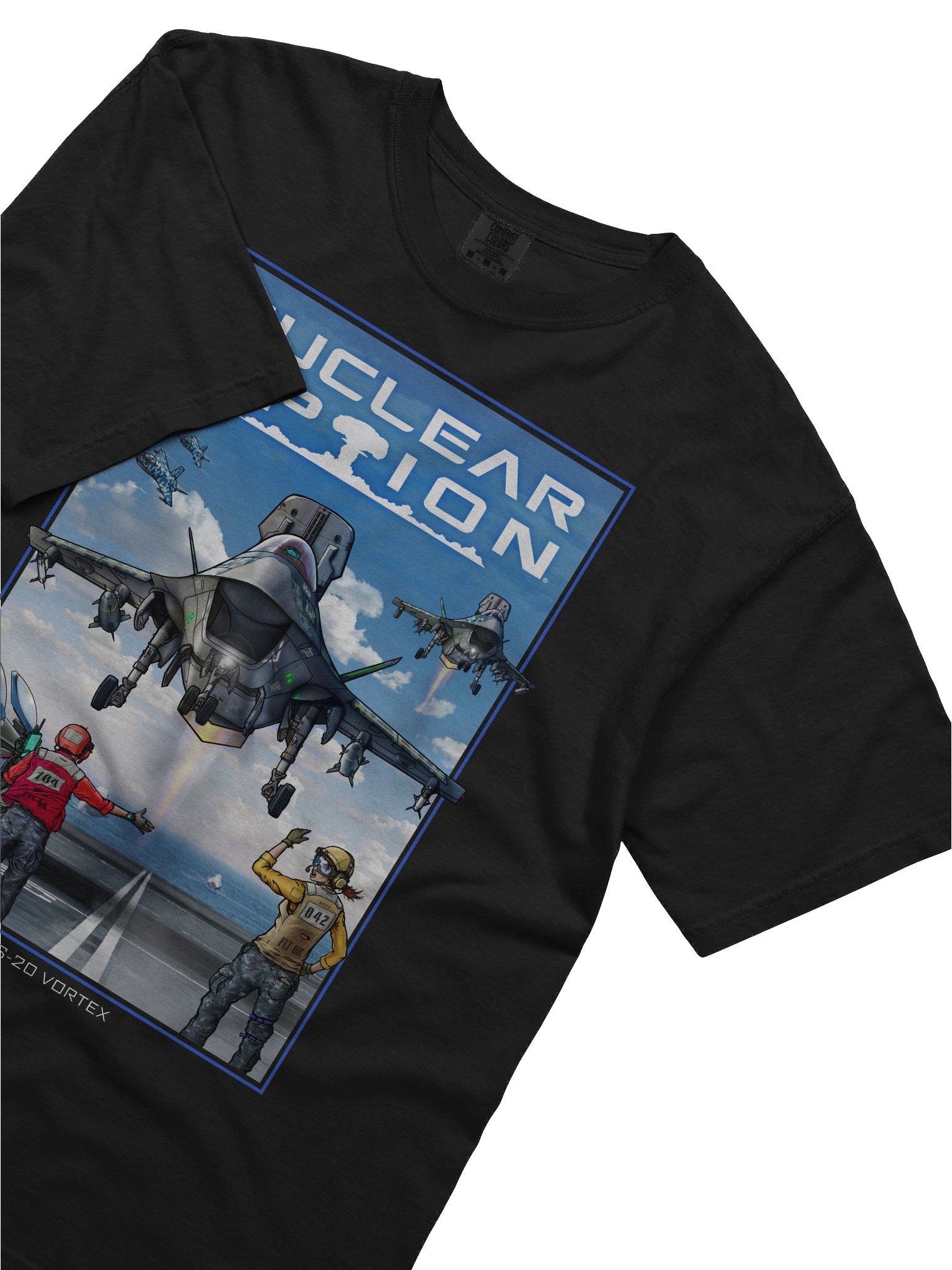 Vortex - Navy Blue Hex (Day) Tee product image (5)