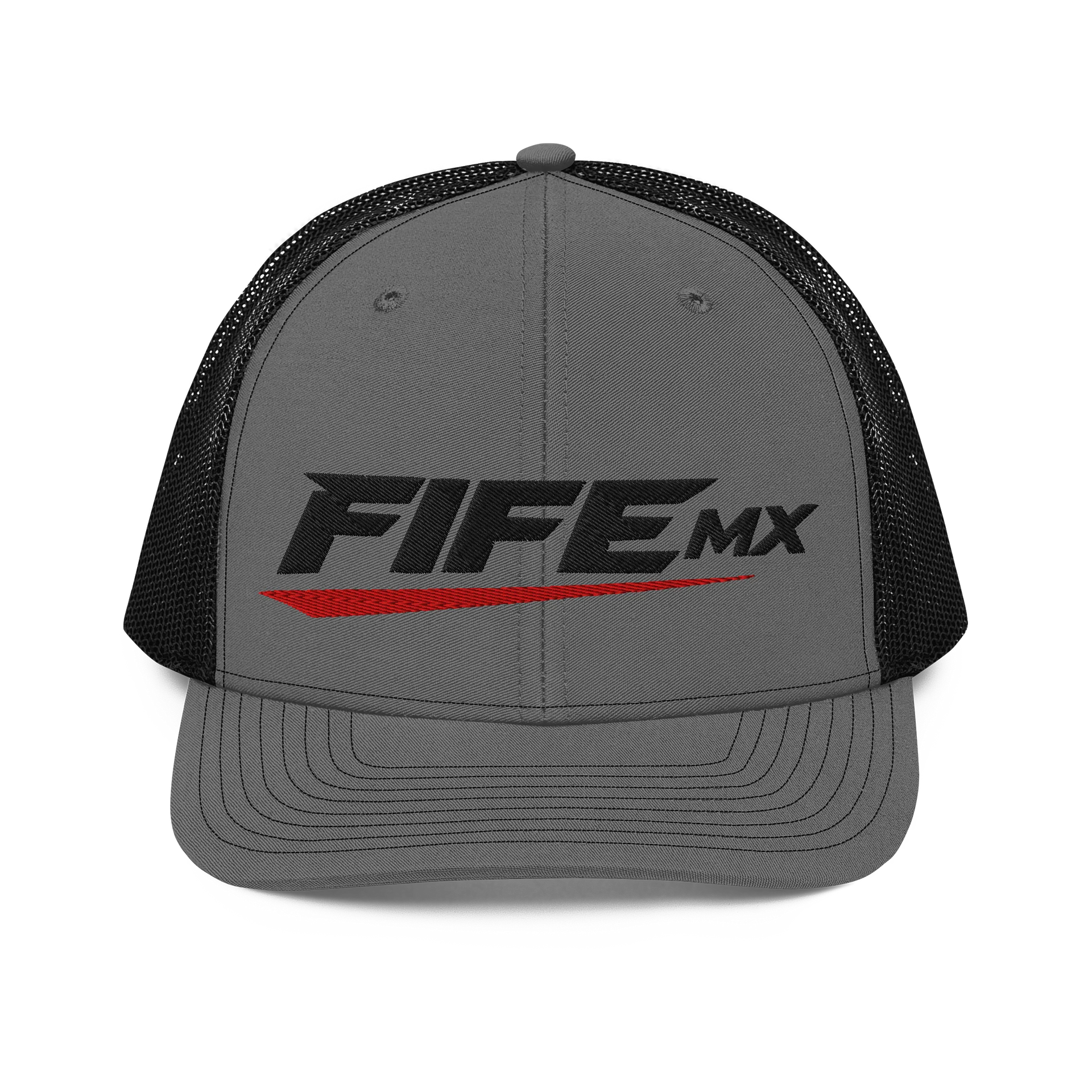 FifeMX Stitch Trucker Hat – Black Logo product image (7)