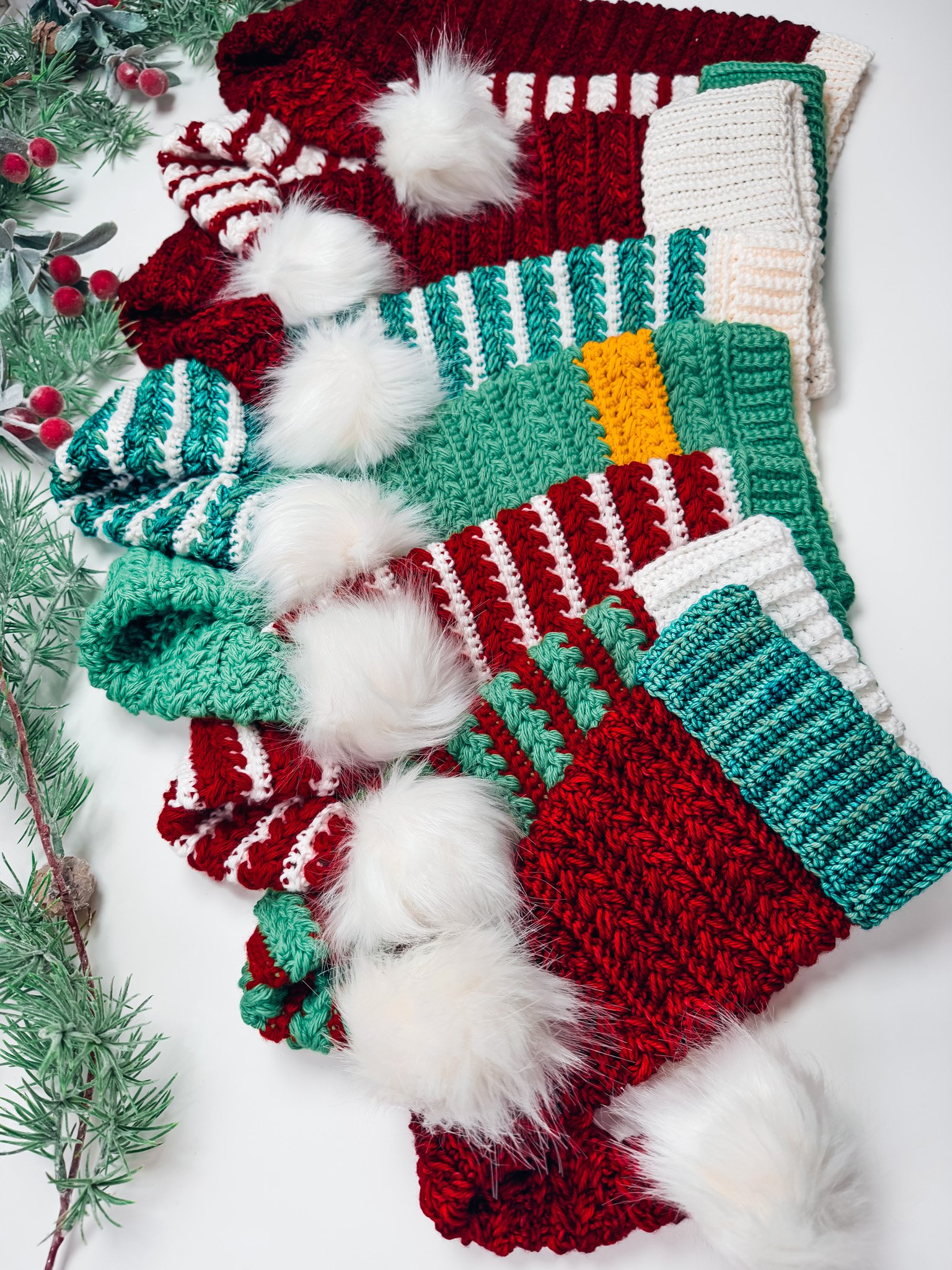 Wheat Stitch™ Crochet Santa & Elf Stocking Hat product image (5)