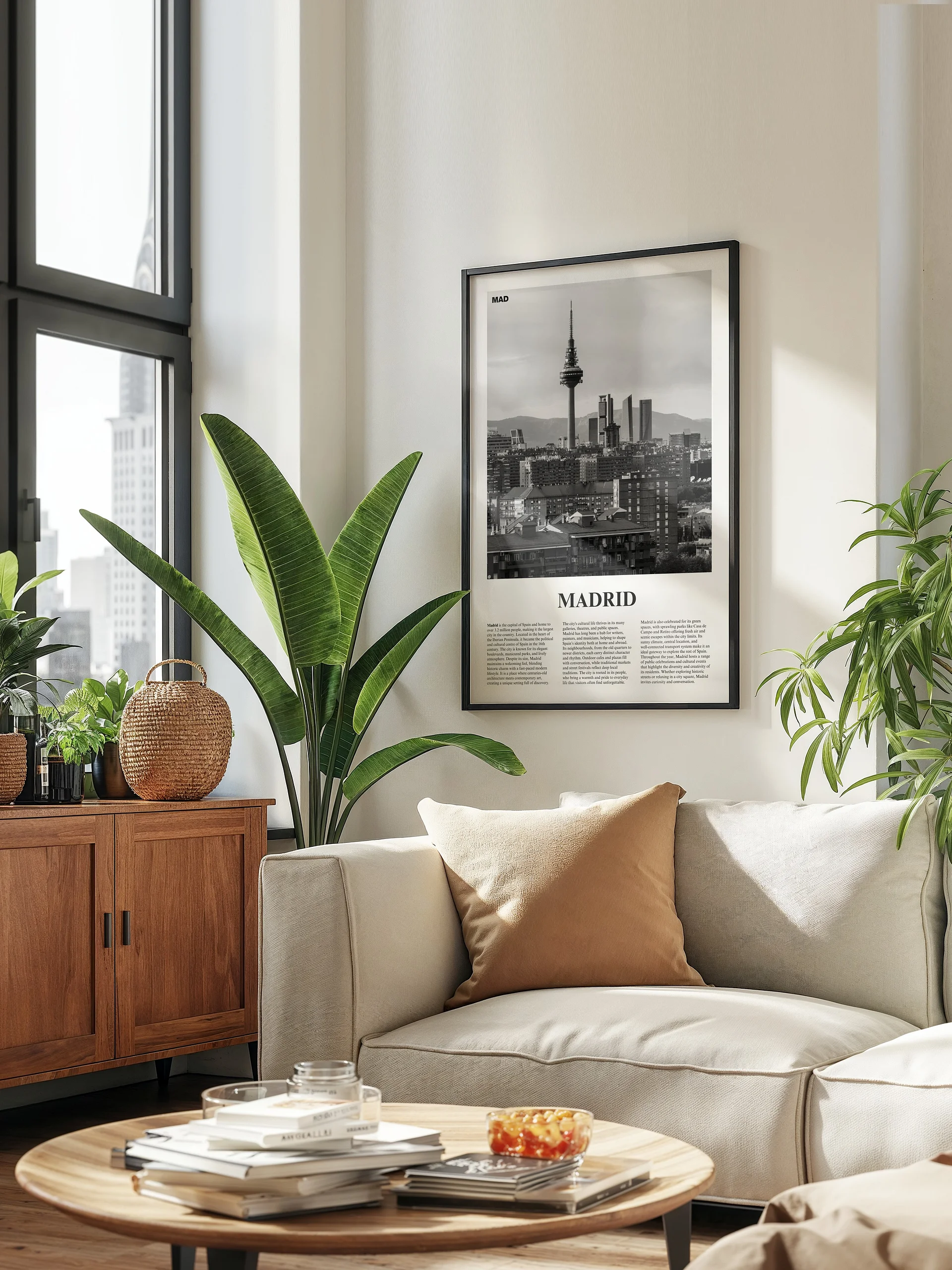 Madrid 02 Newspaper Poster | Framed product image (15)