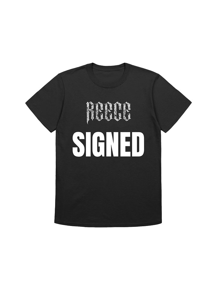 REECE BLACK TEE [SIGNED] product image (1)