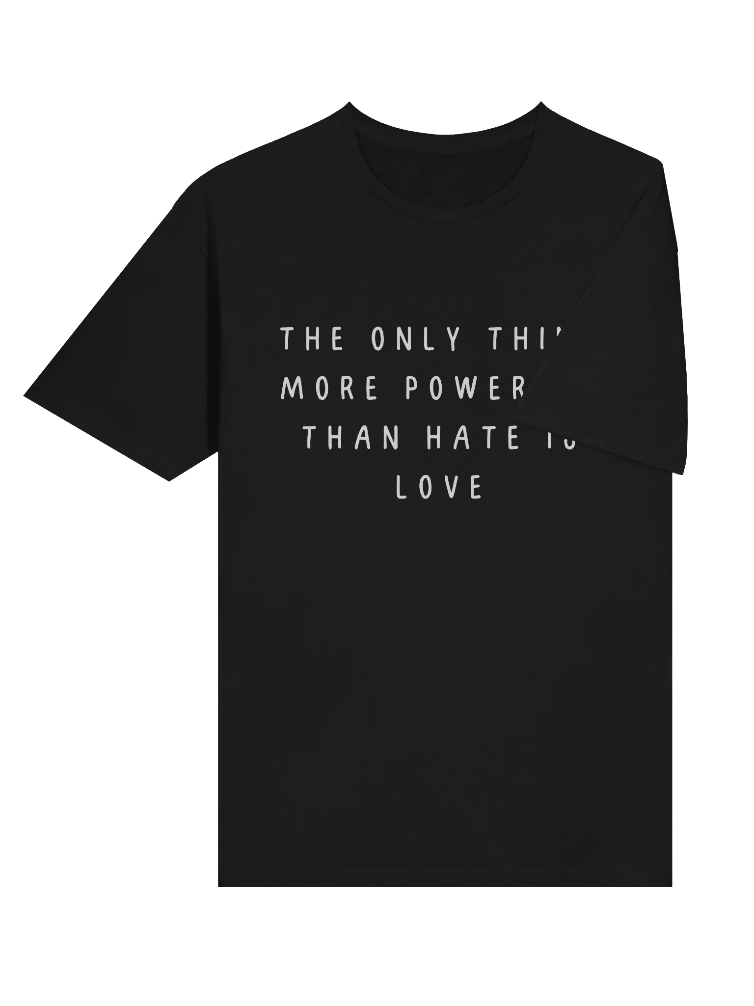 The only thing more powerful than hate is love Soft-style Tee product image (34)