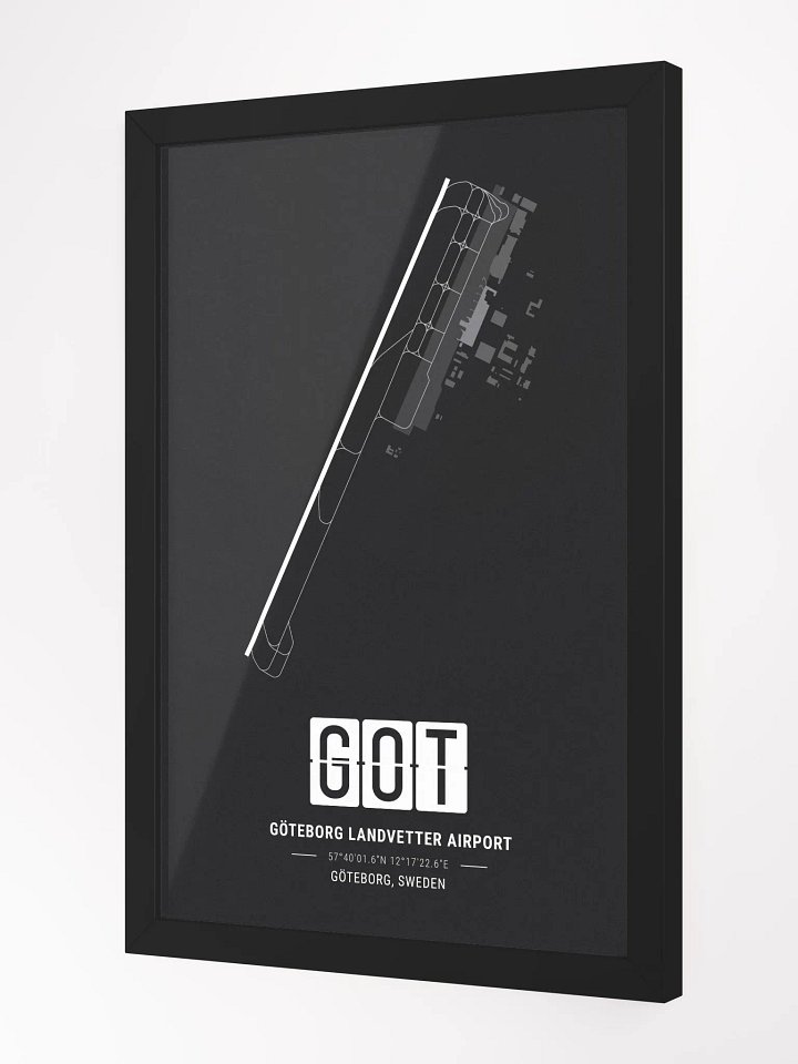 Framed Airport GOT Premium Map On Matt Paper product image (2)