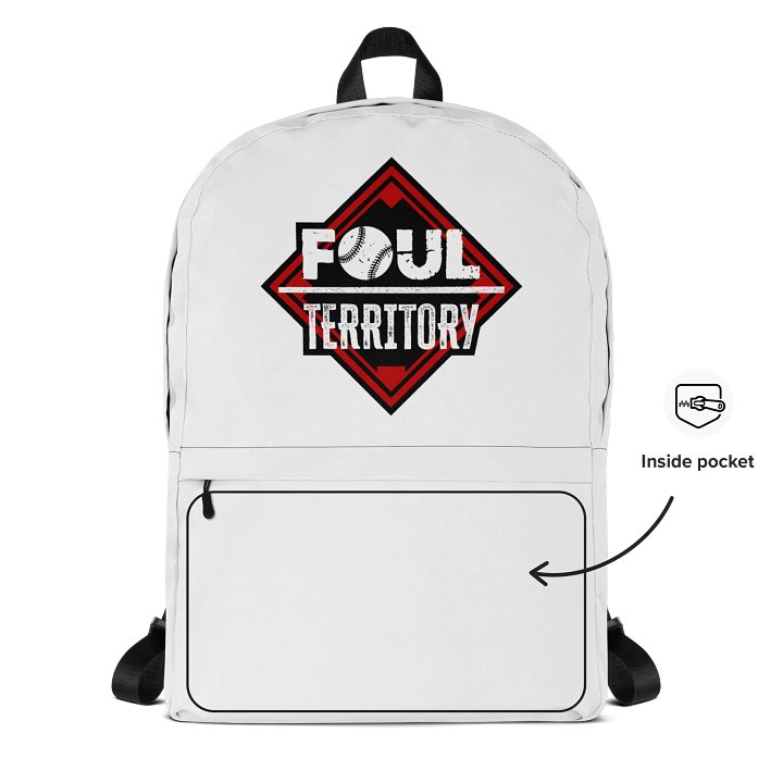 Foul Territory White Backpack product image (2)