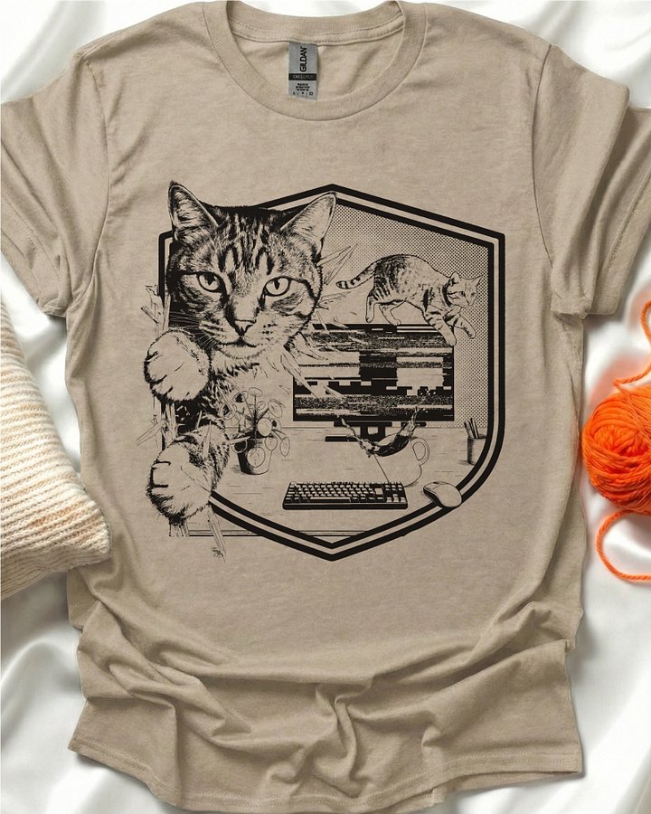 Cat Gamer Chaos T-Shirt product image (1)