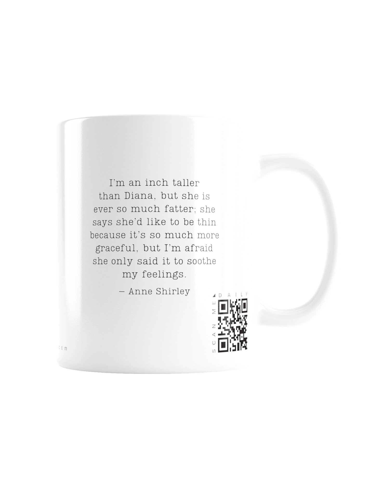 <i>Growth</i> • QR Mug<br /> With 160 Daily Quotes<br /> <small>Quotes from beloved novel<br />Anne of Green Gables (1908)</small> product image (2)
