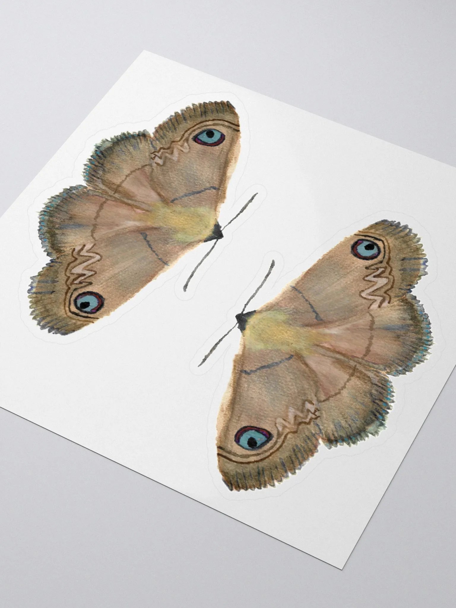 Southern Old Lady Moth Sticker (x2) product image (3)
