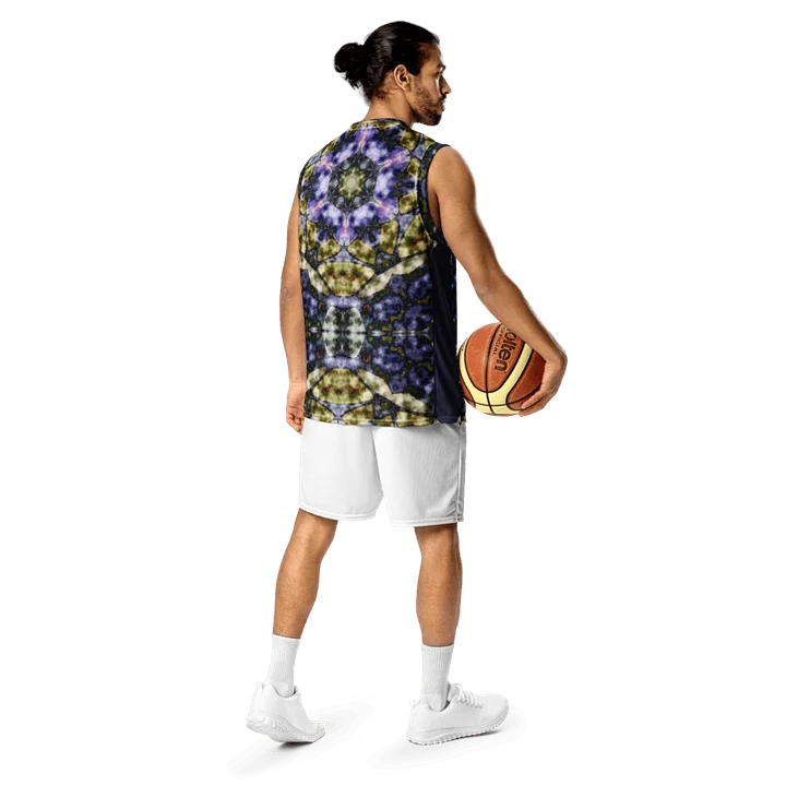 Bohemian 6 Pointed Madala Yellow and Purple/All-Over Print Recycled Unisex Basketball Jersey by Sublicolor product image (1)