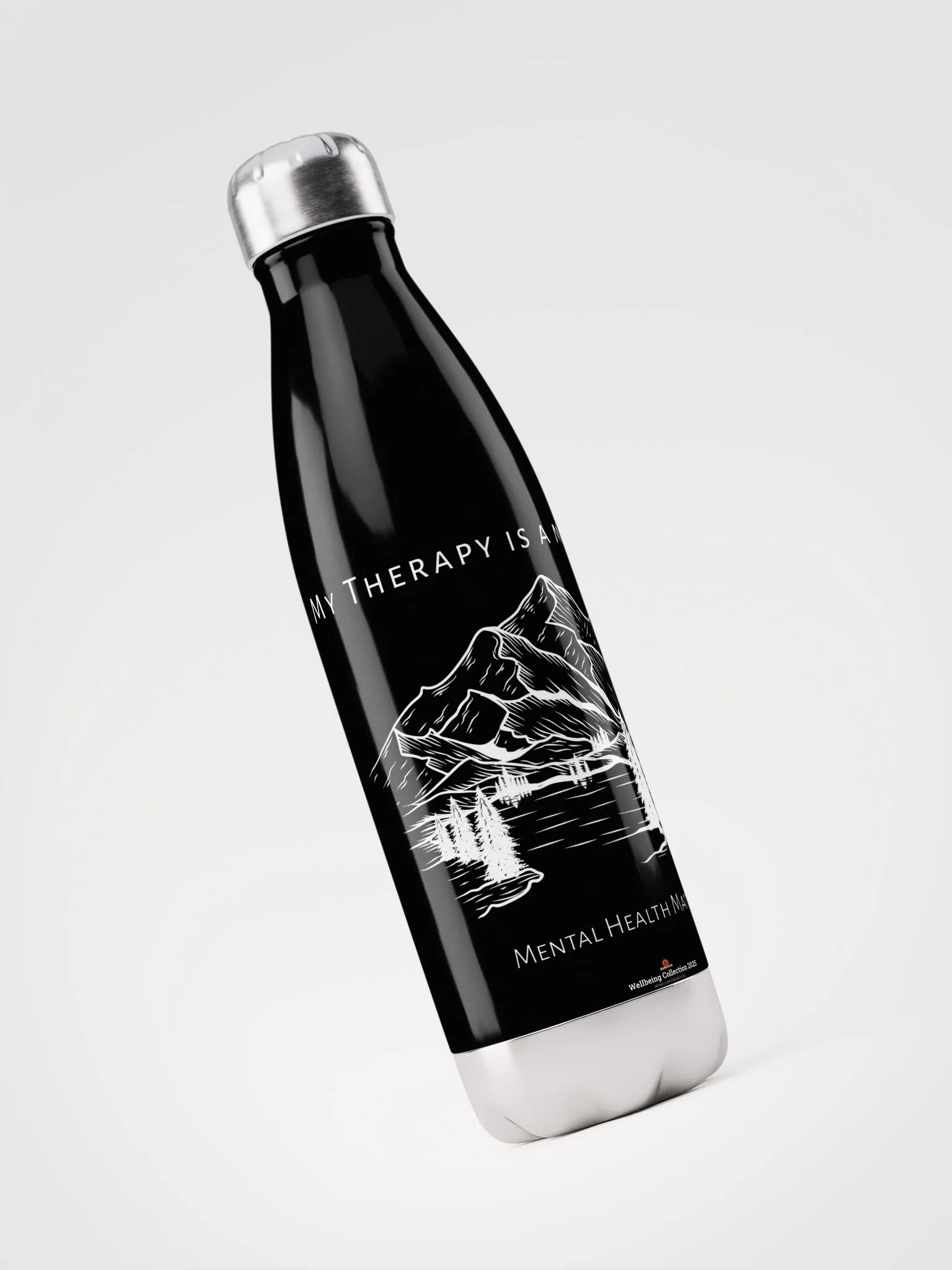 My Therapy is a mountain - Water Bottle product image (3)