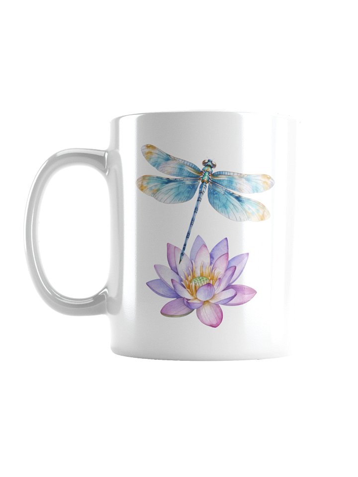 Whispers of the Dragonfly Coffee Mug – Tranquil Nature-Inspired Design product image (1)