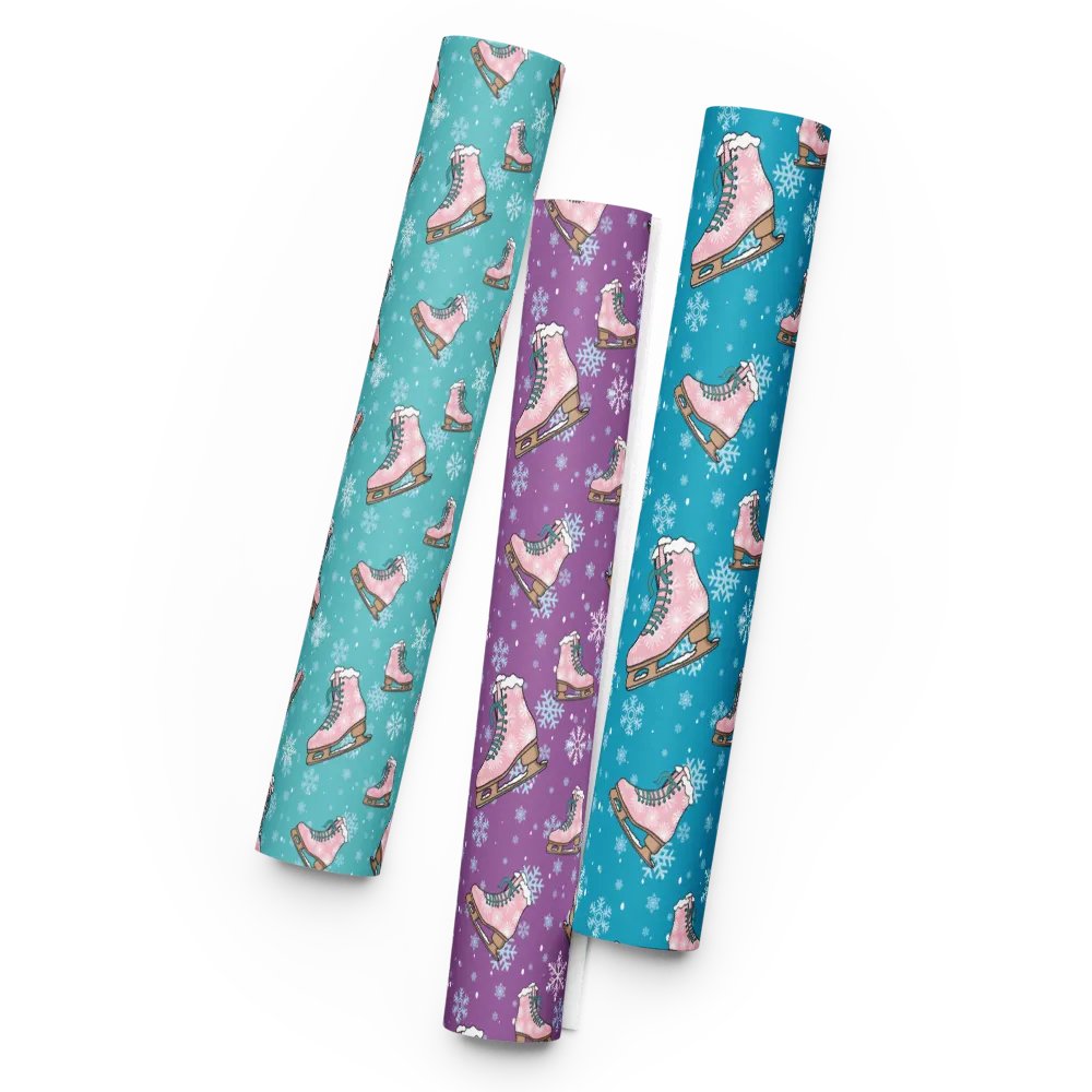 Ice Skating Wrapping Paper Sheet Set product image (3)