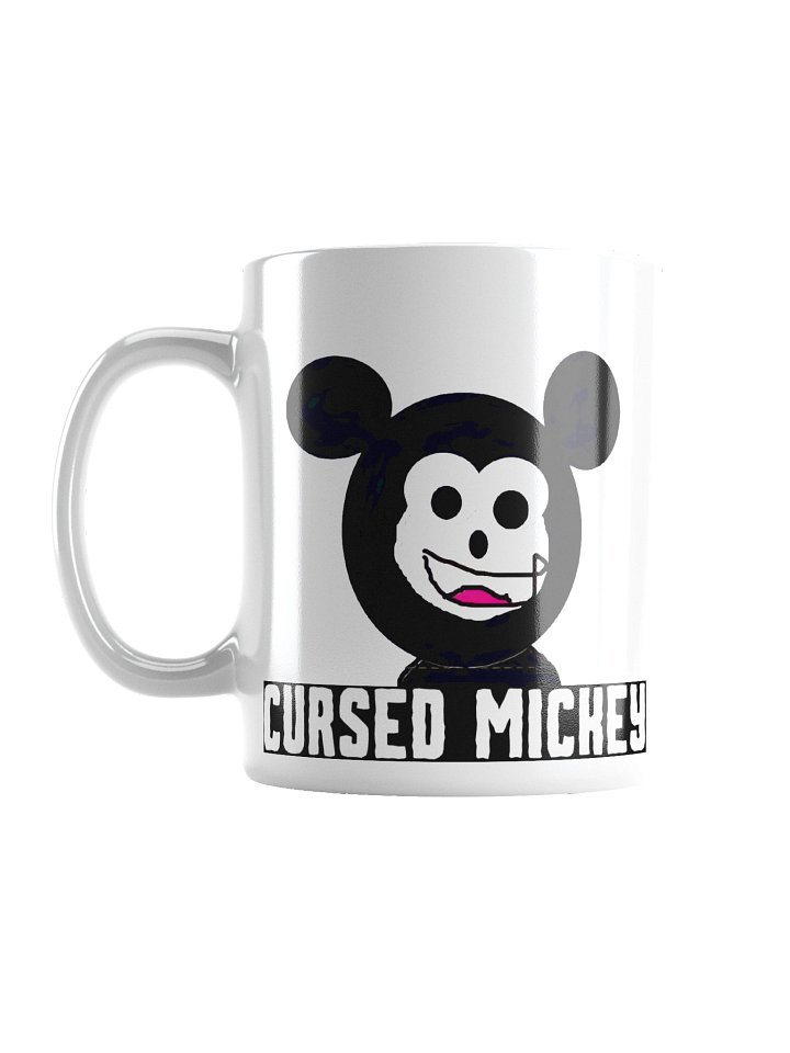 Cursed Mickey — White Glossy Mug product image (1)
