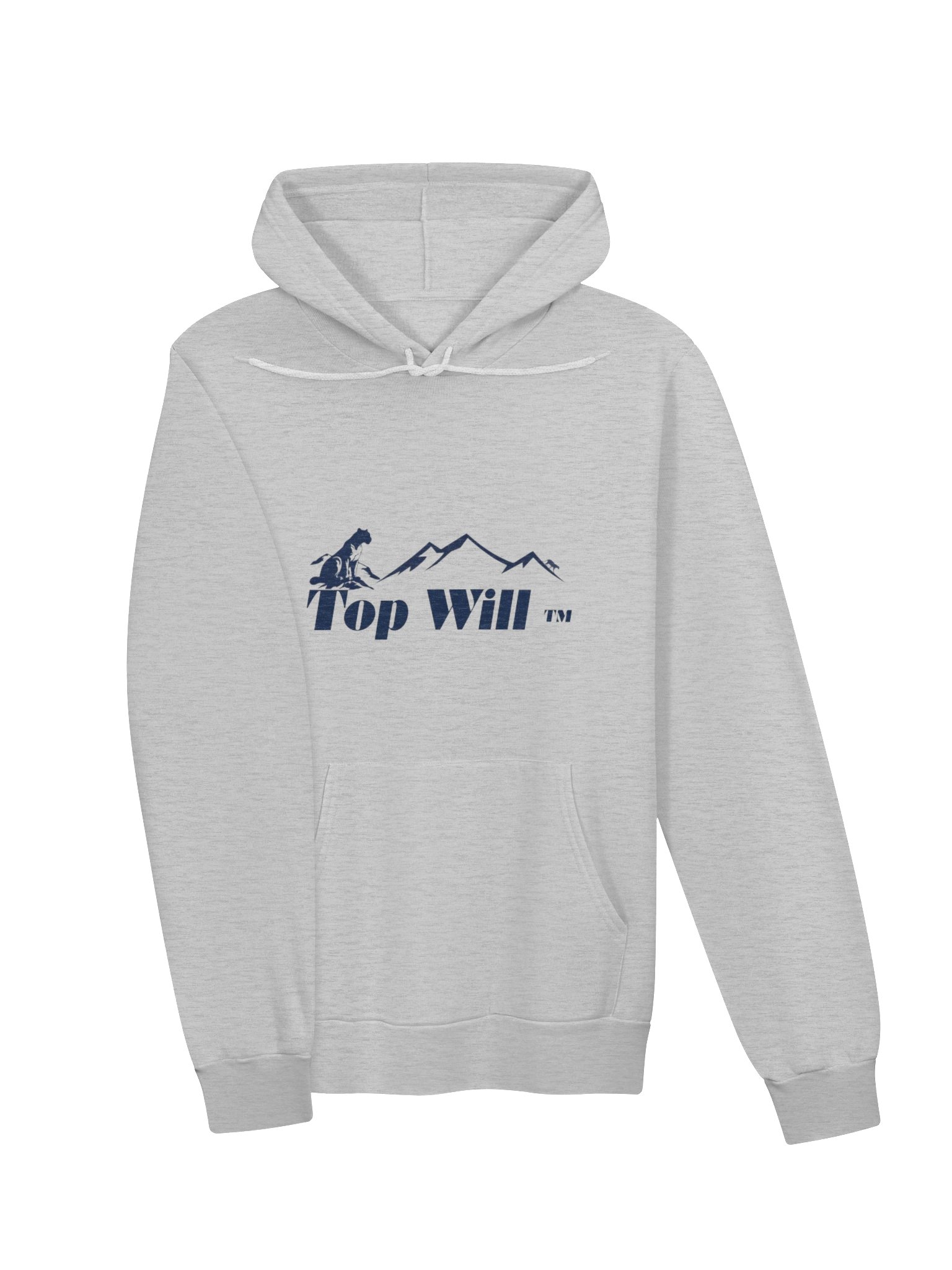 Top Will ™ Grey & Navy Blue Supersoft Hoodie product image (3)