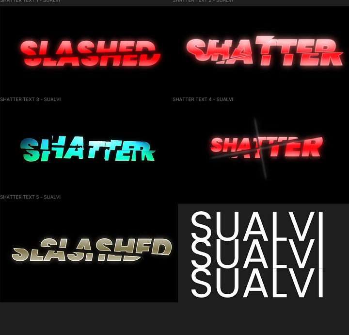 Shatter Text Presets for DaVinci Resolve product image (1)