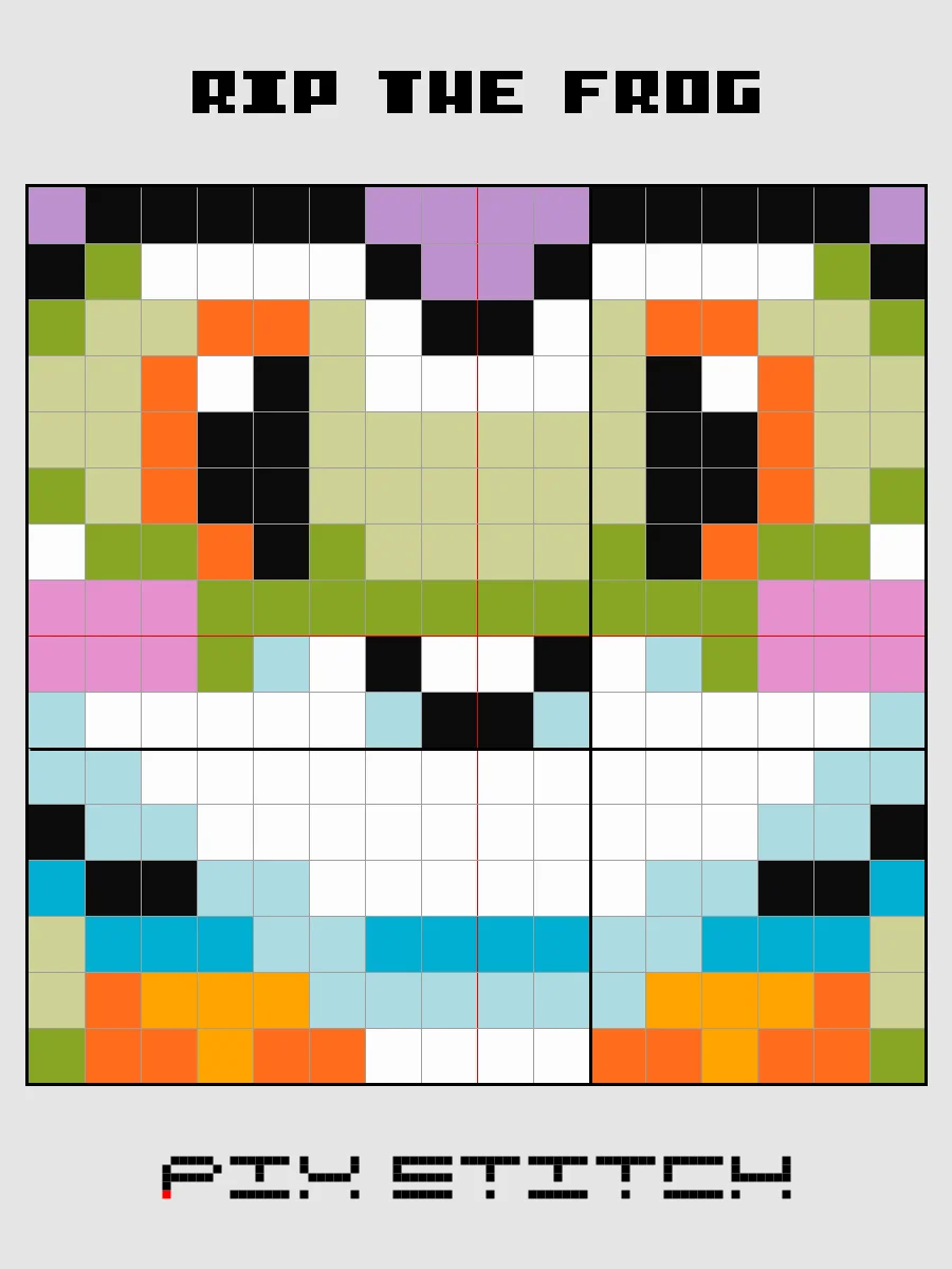 Rip the Frog Pixel Art product image (2)