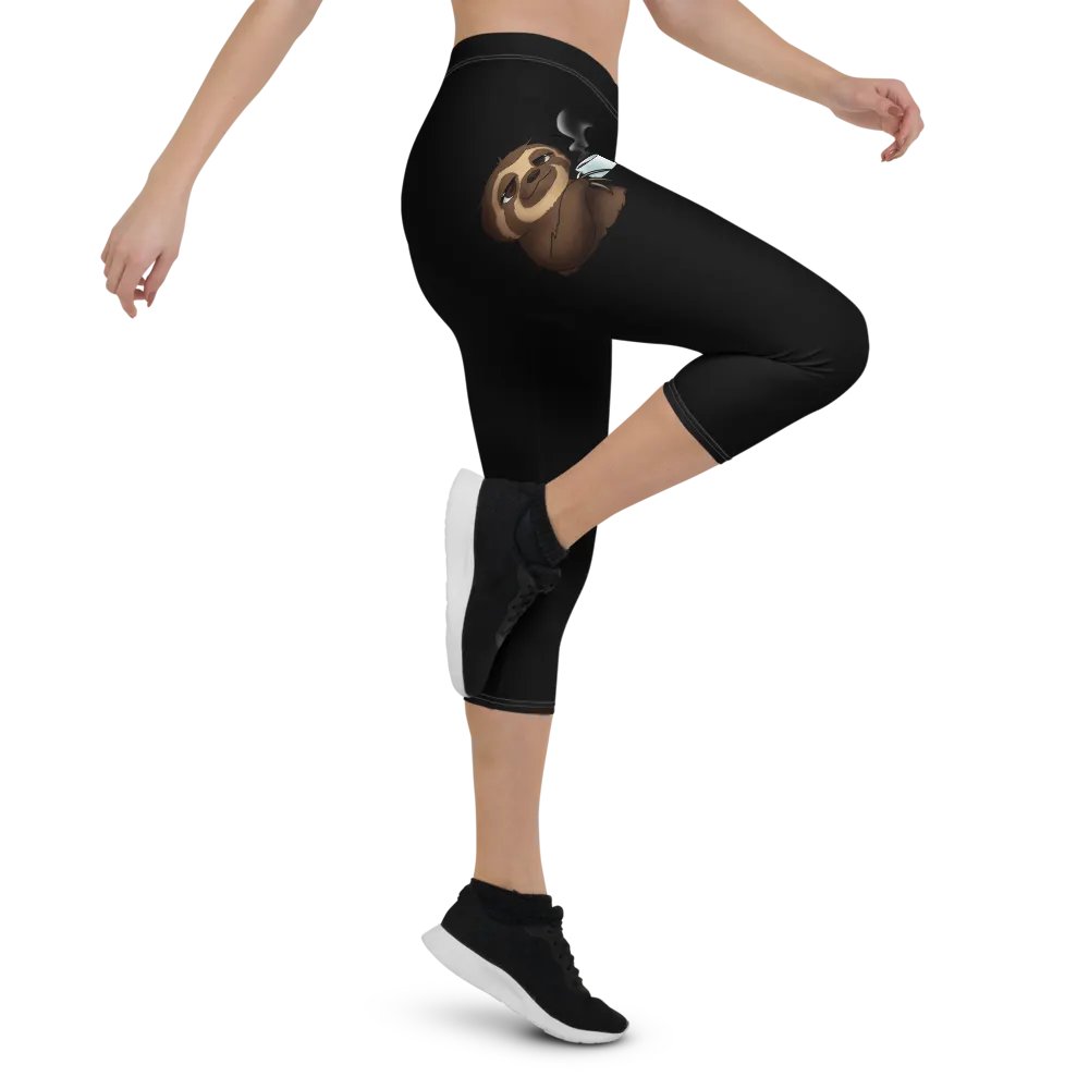 Slothful Sips Capri Leggings product image (5)